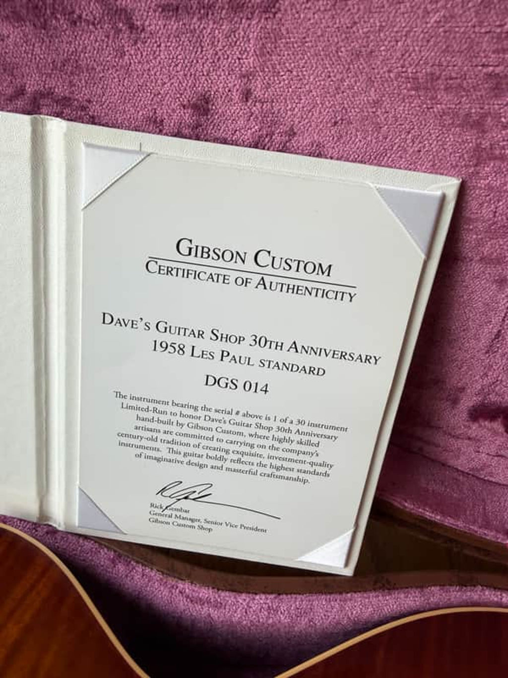 2011 Gibson Custom Shop ‘58 Reissue R8 Dave’s Guitar Shop 30th Anniversary - Iced Tea Burst