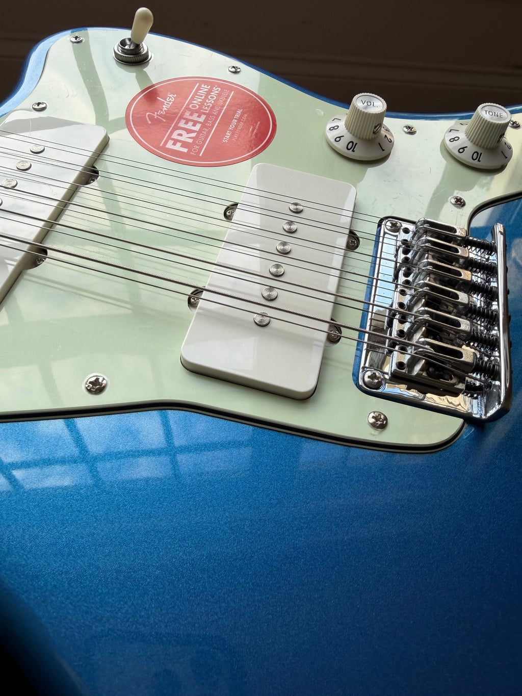 Squier Paranormal Jazzmaster XII 12-String Electric Guitar - Lake Placid Blue