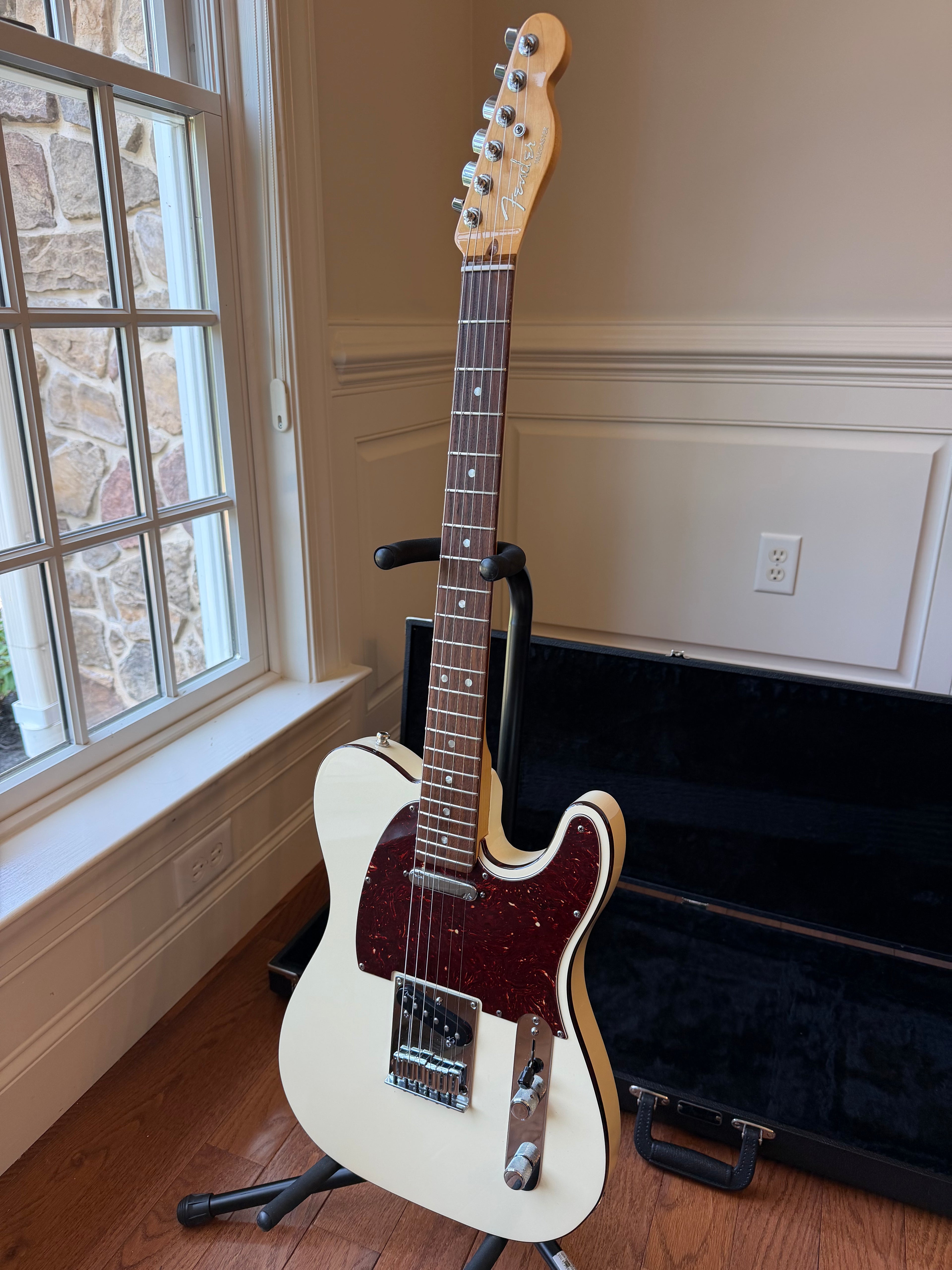 2015 Fender American Deluxe Telecaster - Olympic White Pearl