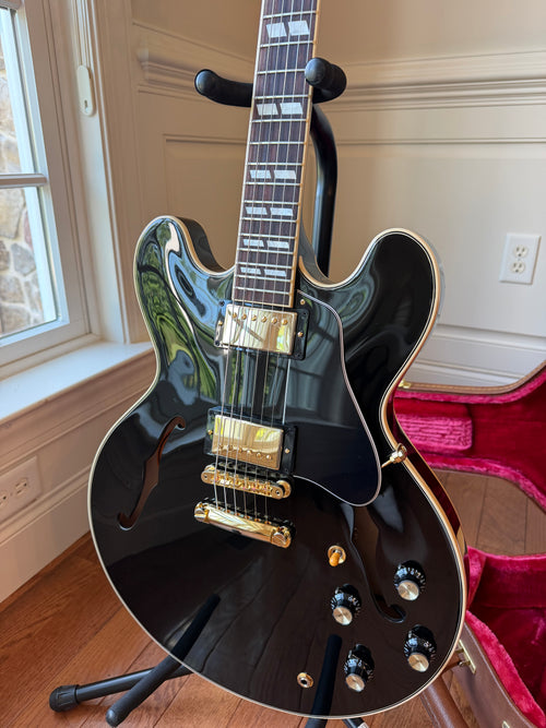 2022 Gibson ES-345 Gloss Limited Edition - Ebony Black