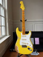 2026 Fender Custom Shop ‘69 Stratocaster SR25 Heavy Relic Matching Reverse Headstock - Aged Canary Yellow
