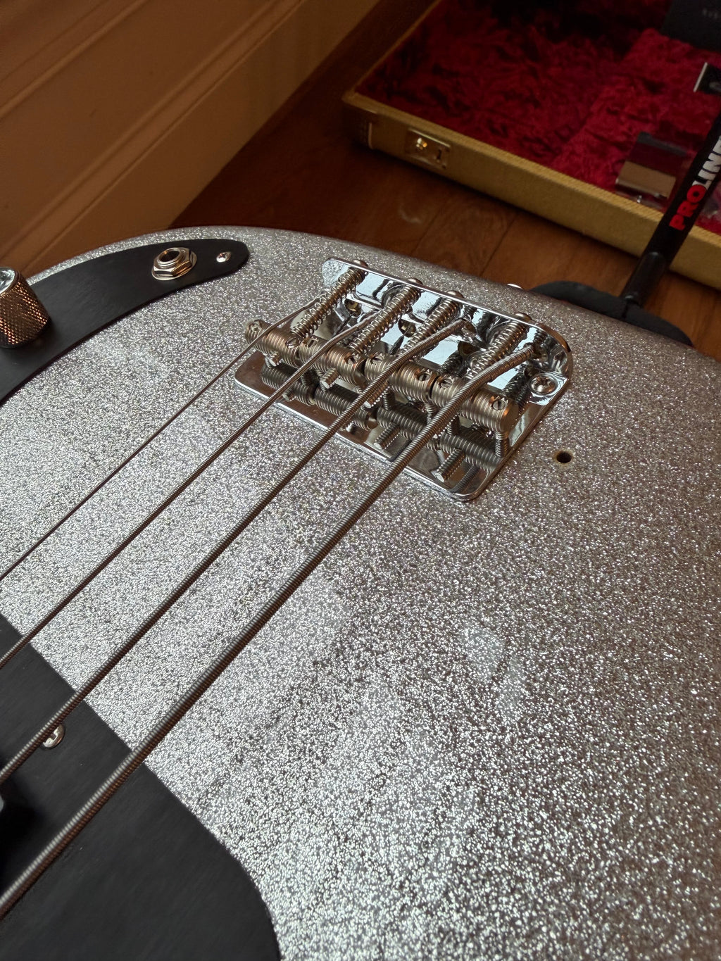 2025 Fender Custom Shop ‘58 Precision Bass NOS Roasted Neck - Silver Sparkle