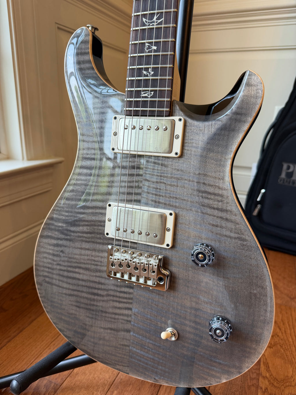 2025 PRS CE 22 Flame Maple Top Limited Edition (200 Made) - Faded Gray Black