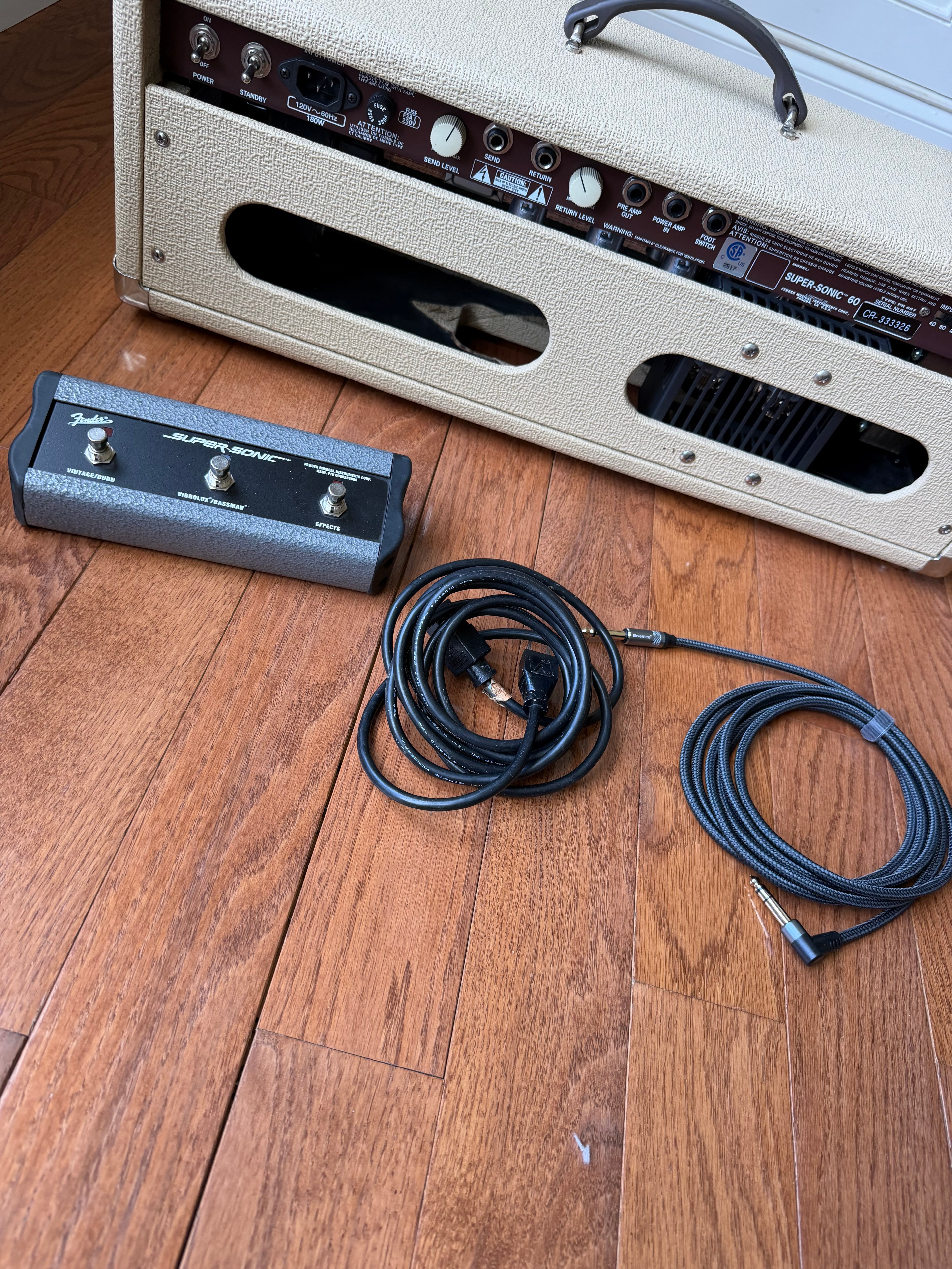 Fender Super-Sonic 60 Guitar Amp Head - Blonde