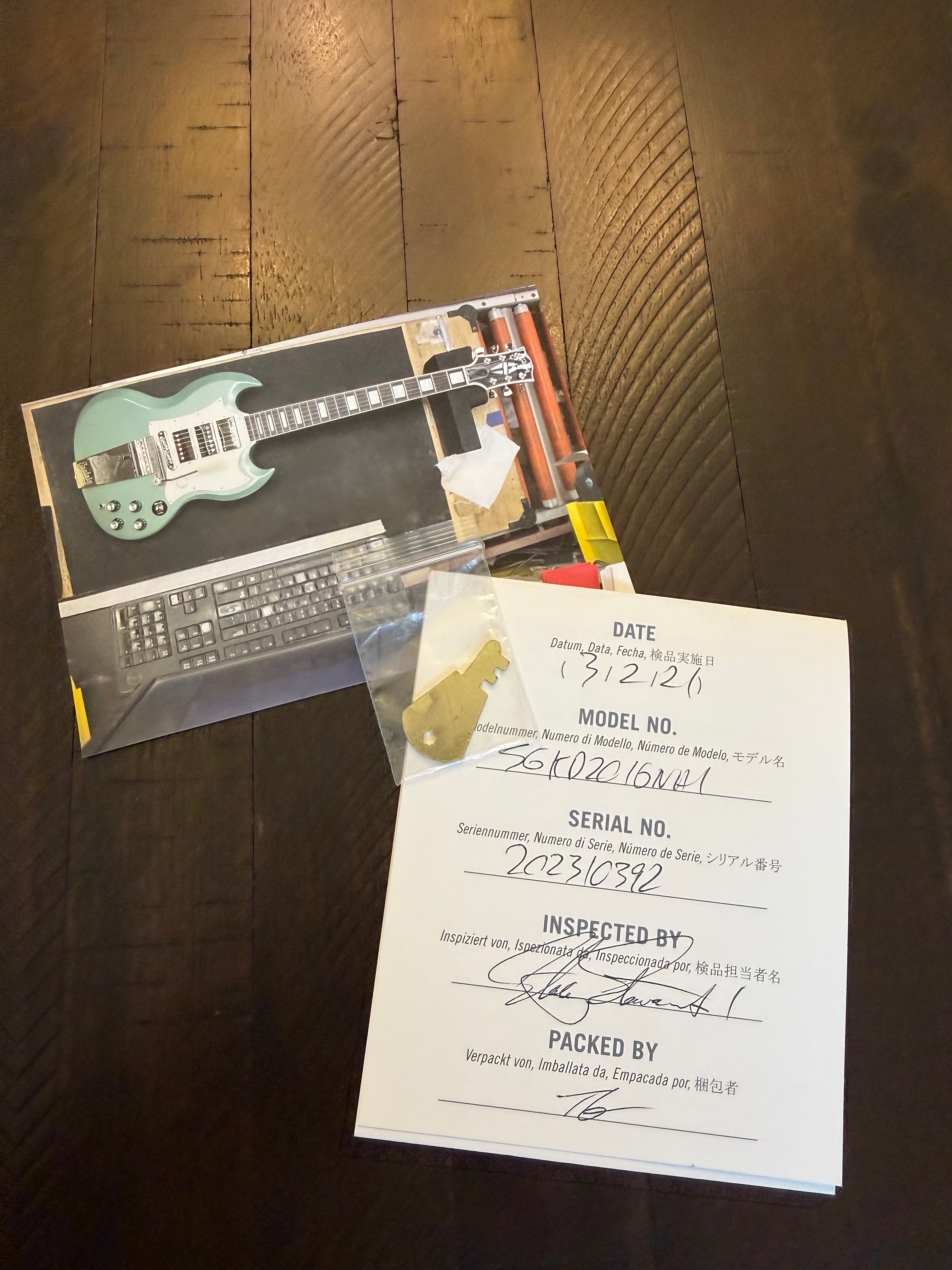 2021 Gibson Captain Kirk Douglas Signature SG - Inverness Green