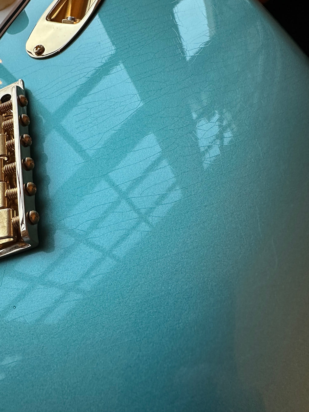 2023 Fender Custom Shop '65 Stratocaster LTD Gold Hardware Neck Binding - Teal Green Metallic - Image 16