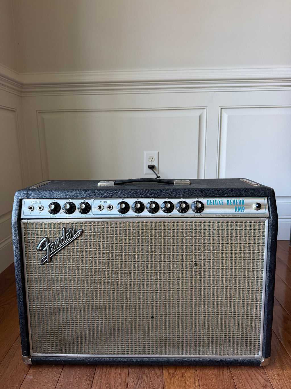 1968 Fender Deluxe Reverb ‘68 Silverface Drip Edge Vintage