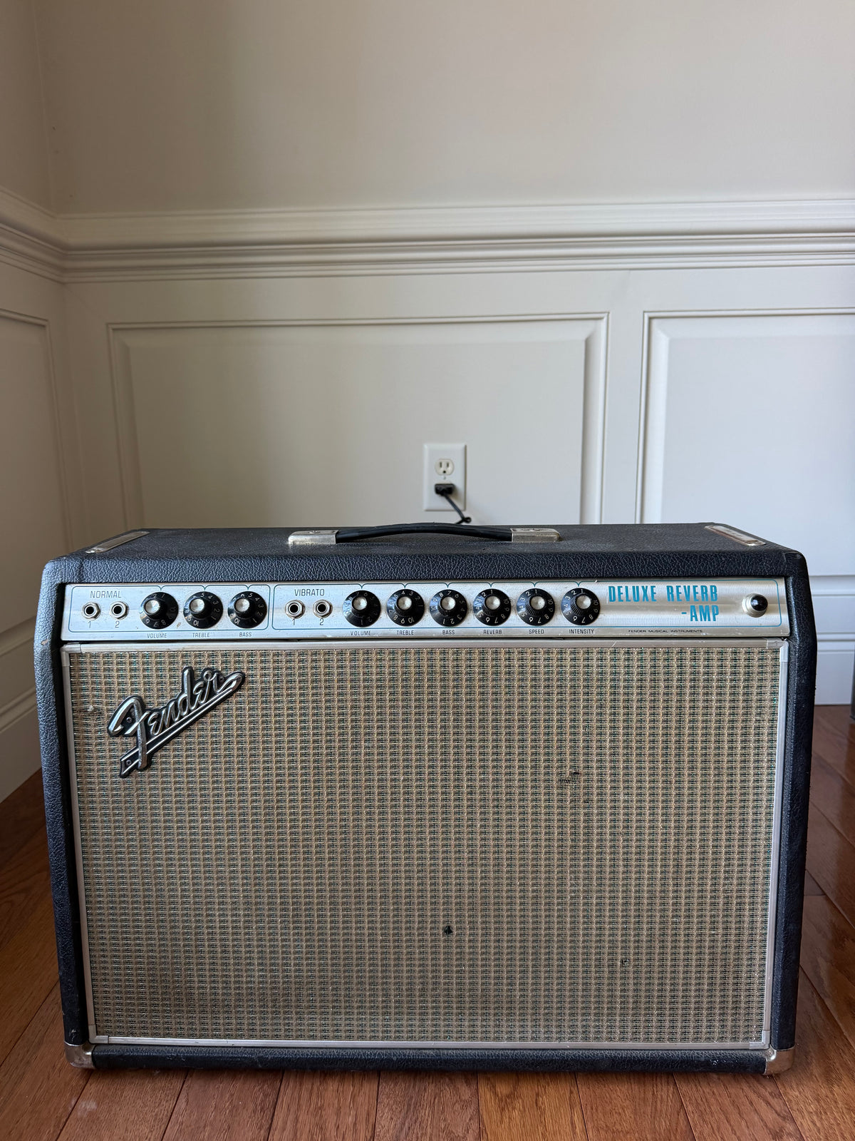 1968 Fender Deluxe Reverb ‘68 Silverface Drip Edge Vintage