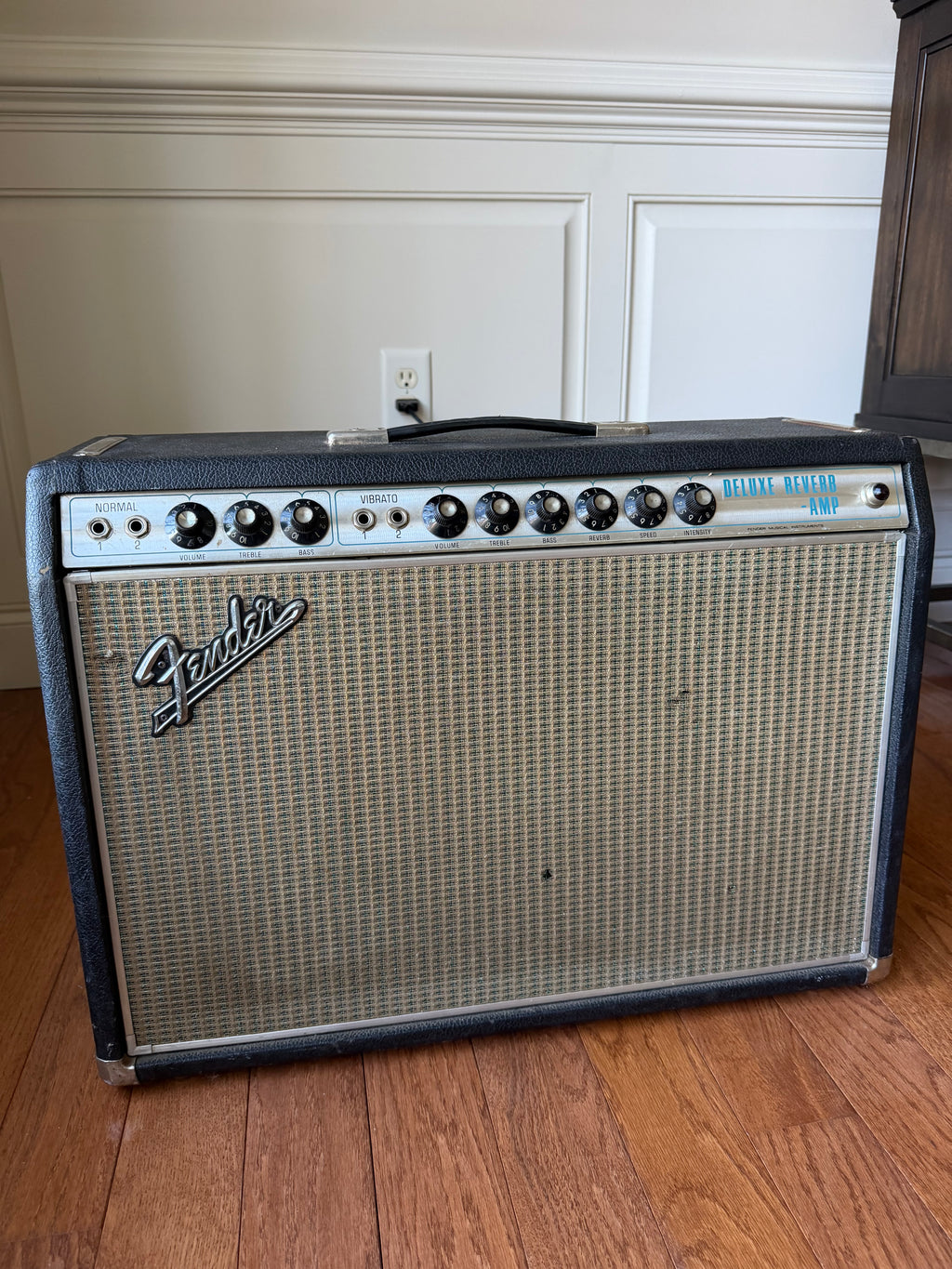 1968 Fender Deluxe Reverb ‘68 Silverface Drip Edge Vintage