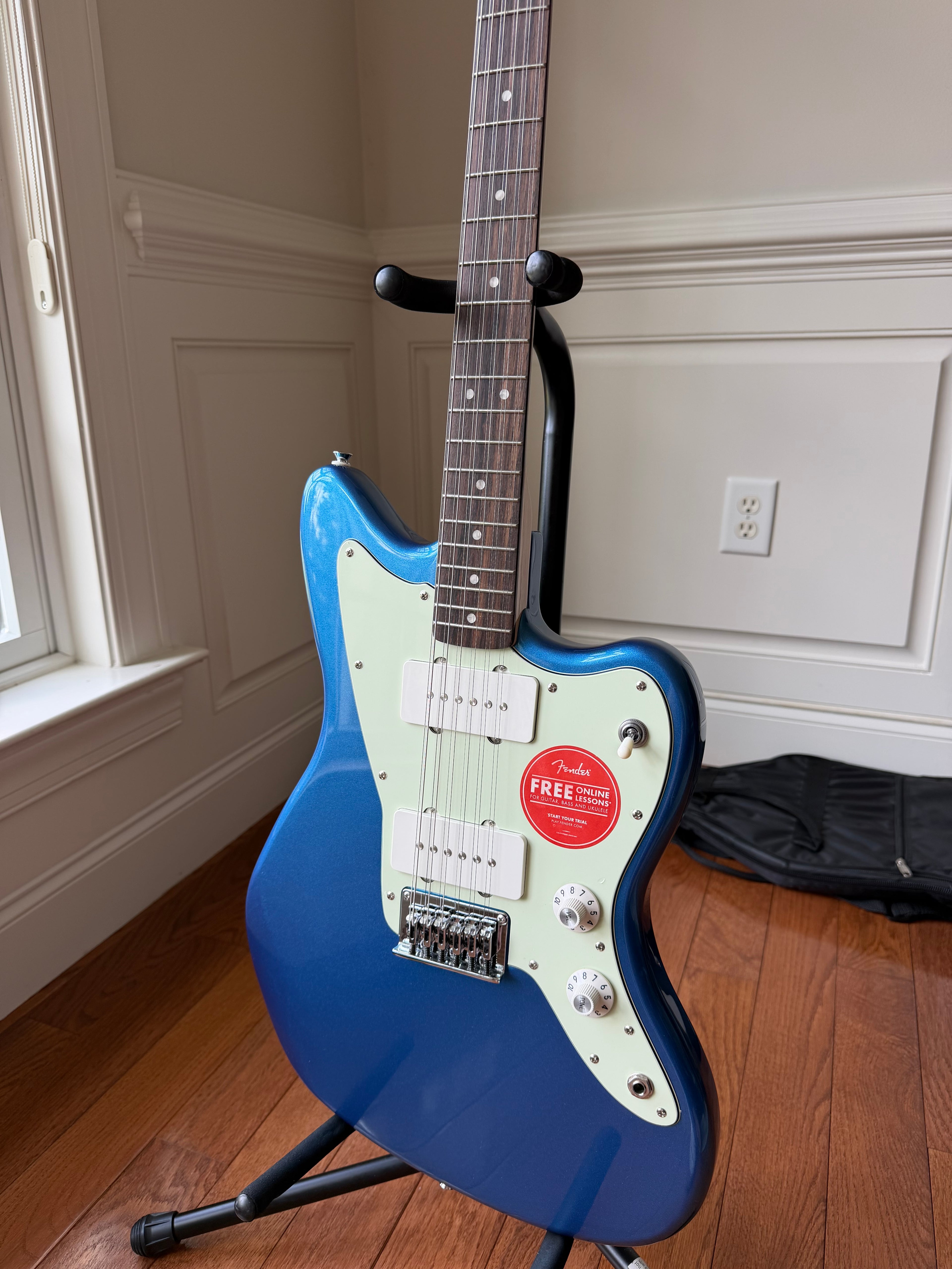 Squier Paranormal Jazzmaster XII 12-String Electric Guitar - Lake Placid Blue