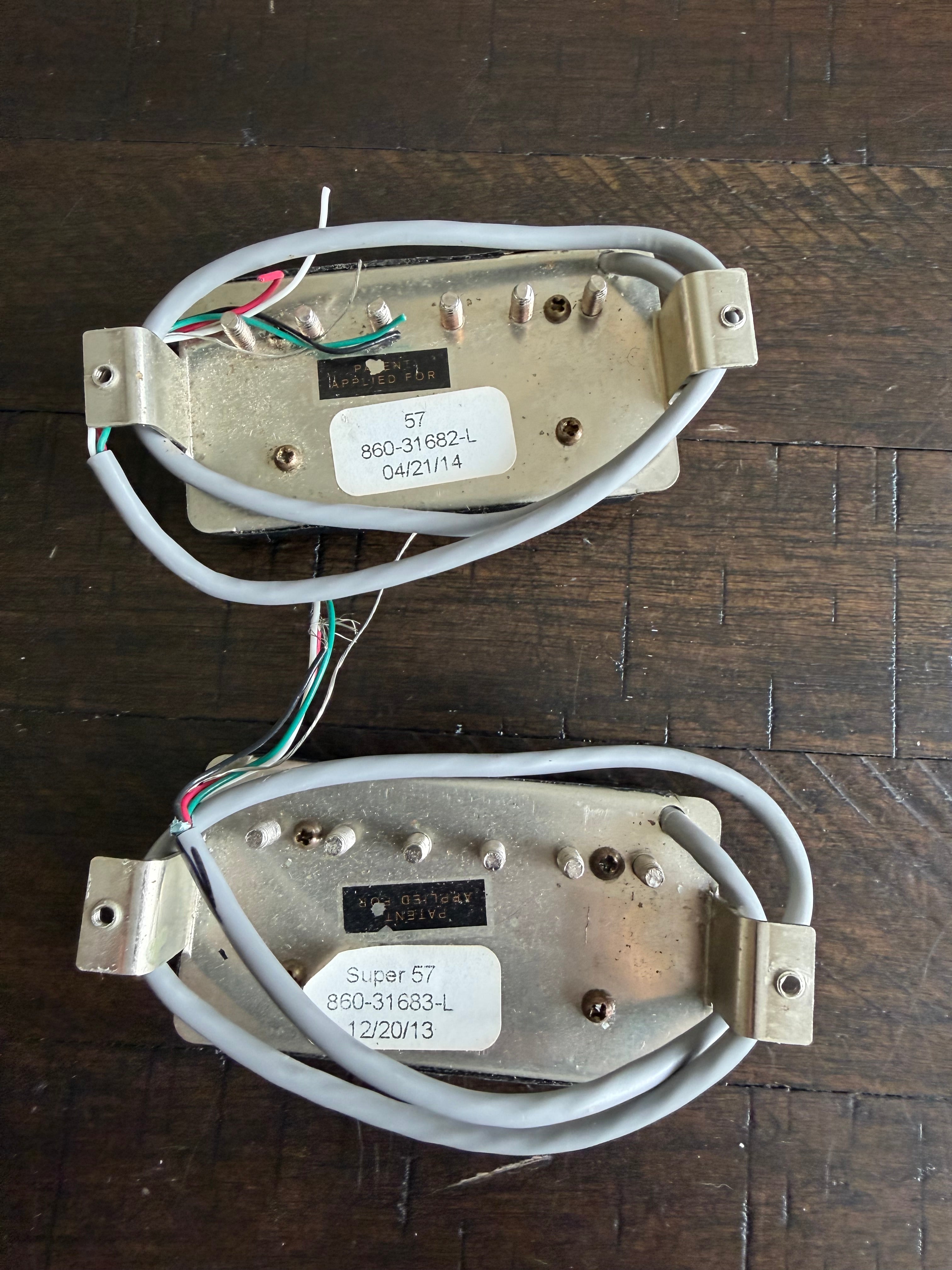 2013-2014 Gibson ‘57 Classic and Classic Super ‘57 PAF Humbucker Pickup Set