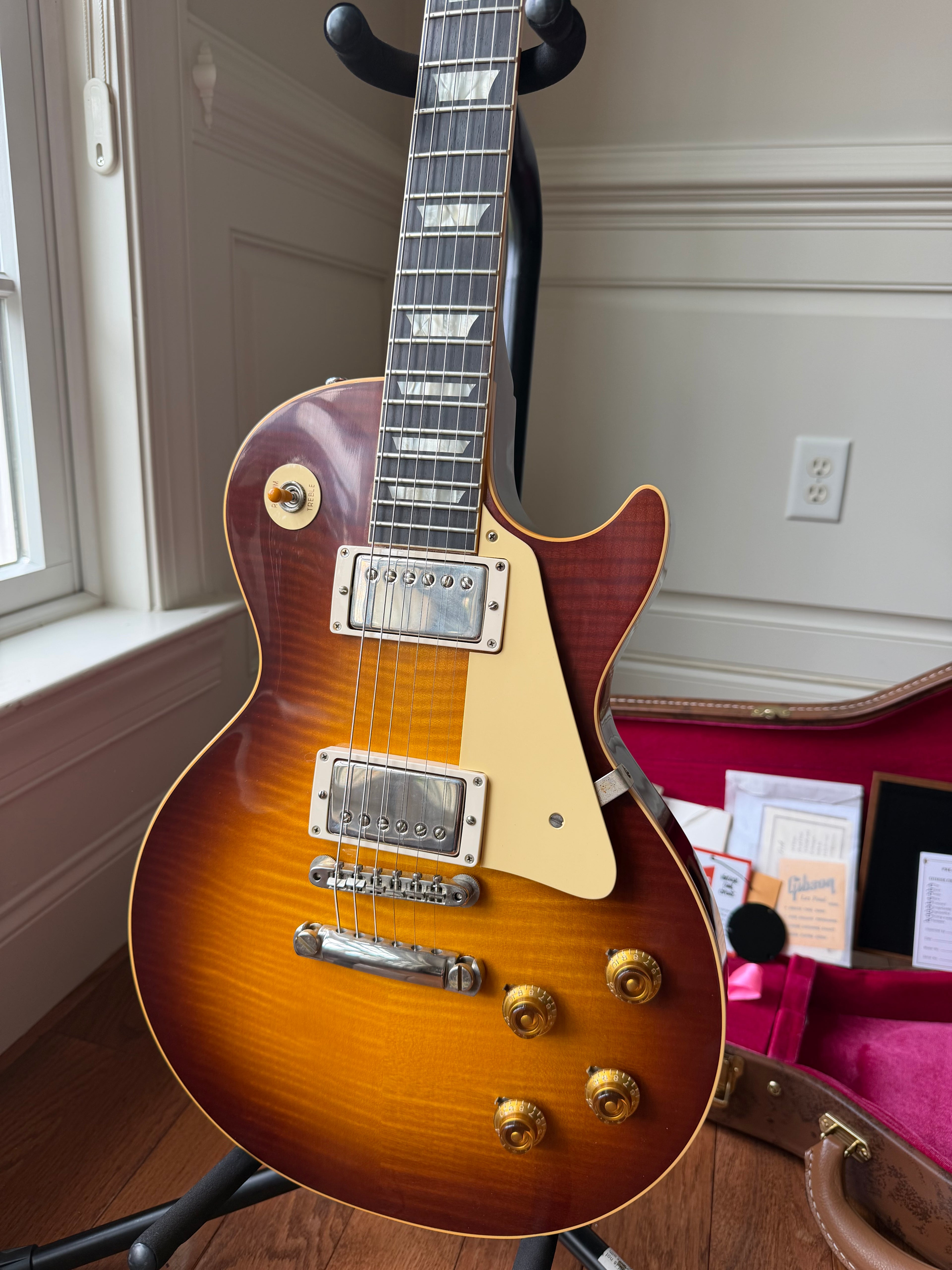 2026 Gibson Custom Shop Les Paul Standard ‘59 Reissue R9 VOS - Iced Tea Burst