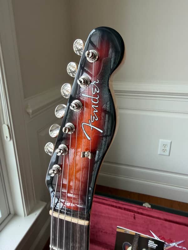 2026 Fender Custom Shop '63 Telecaster Matching Headstock Peg W25 Journeyman - Aged 3 Color Sunburst