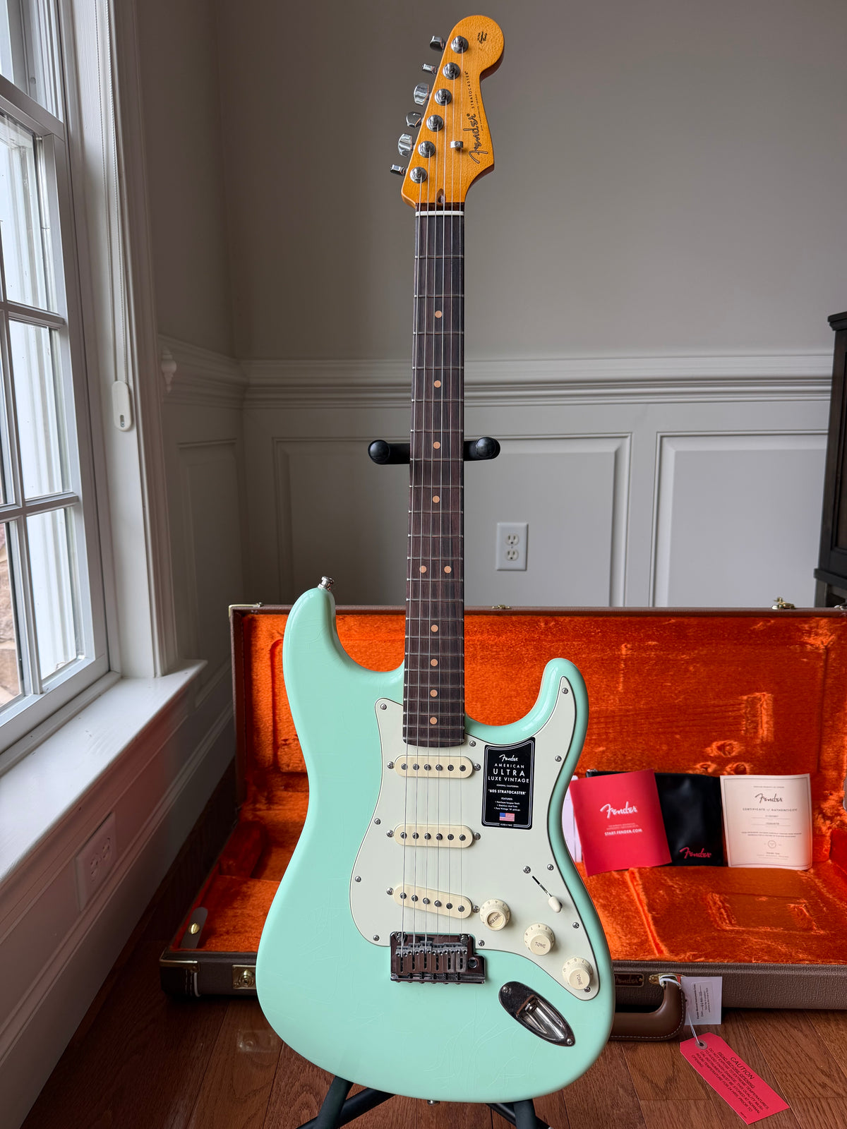 2026 Fender American Ultra Luxe Vintage 60s Stratocaster - Sea Foam Green