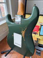 2026 Fender Custom Shop '64 Stratocaster L-Series Heavy Relic - Aged Sherwood Metallic Green - Image 12