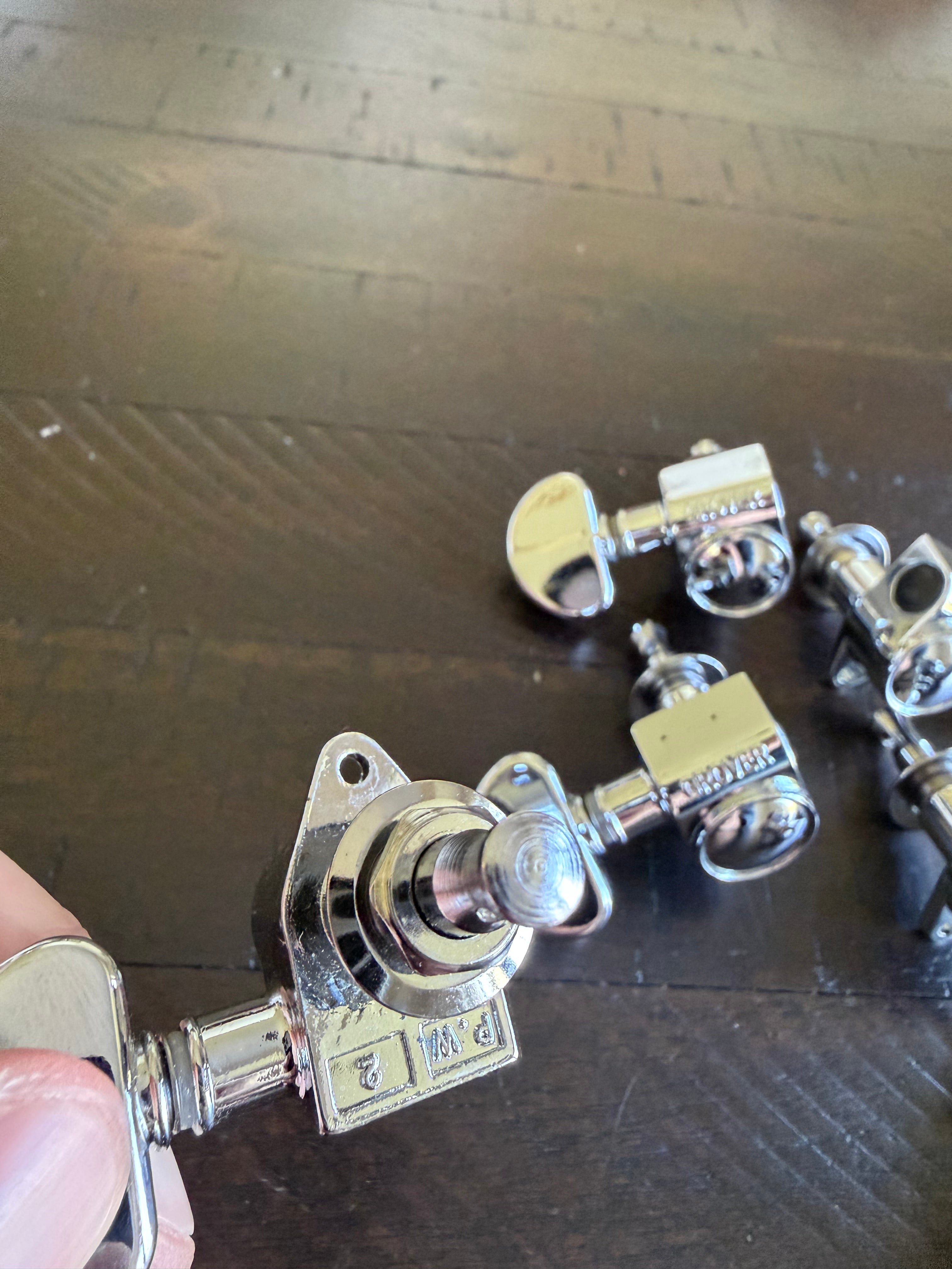 Grover Tuners Set of 6 3 x 3 - Chrome