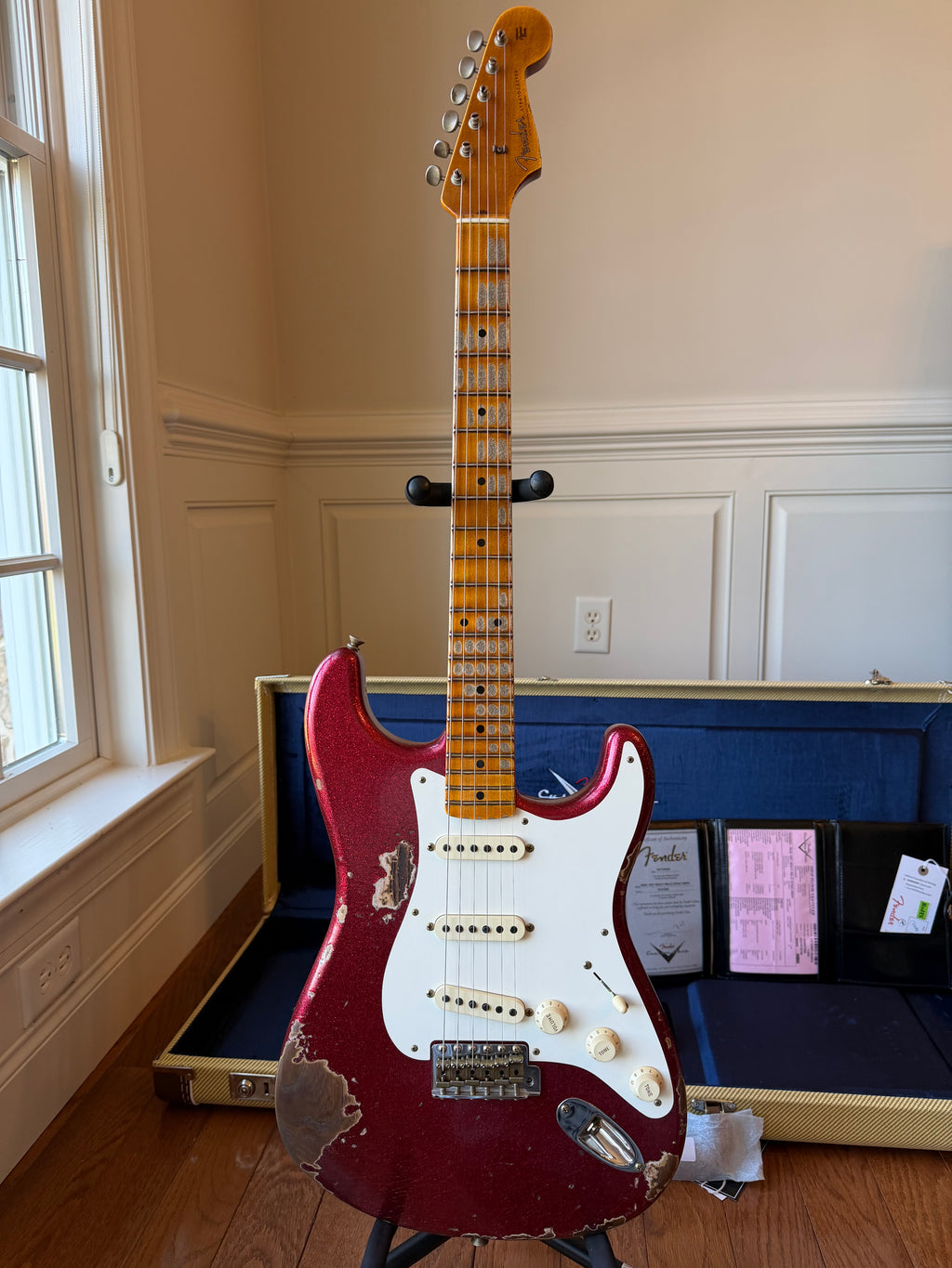2026 Fender Custom Shop ‘57 Stratocaster SR25 Heavy Relic - Red Sparkle