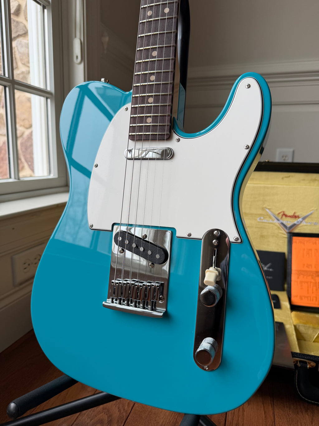 2025 Fender Custom Shop Telecaster Custom Deluxe W25 NOS - Taos Turquoise - Image 2