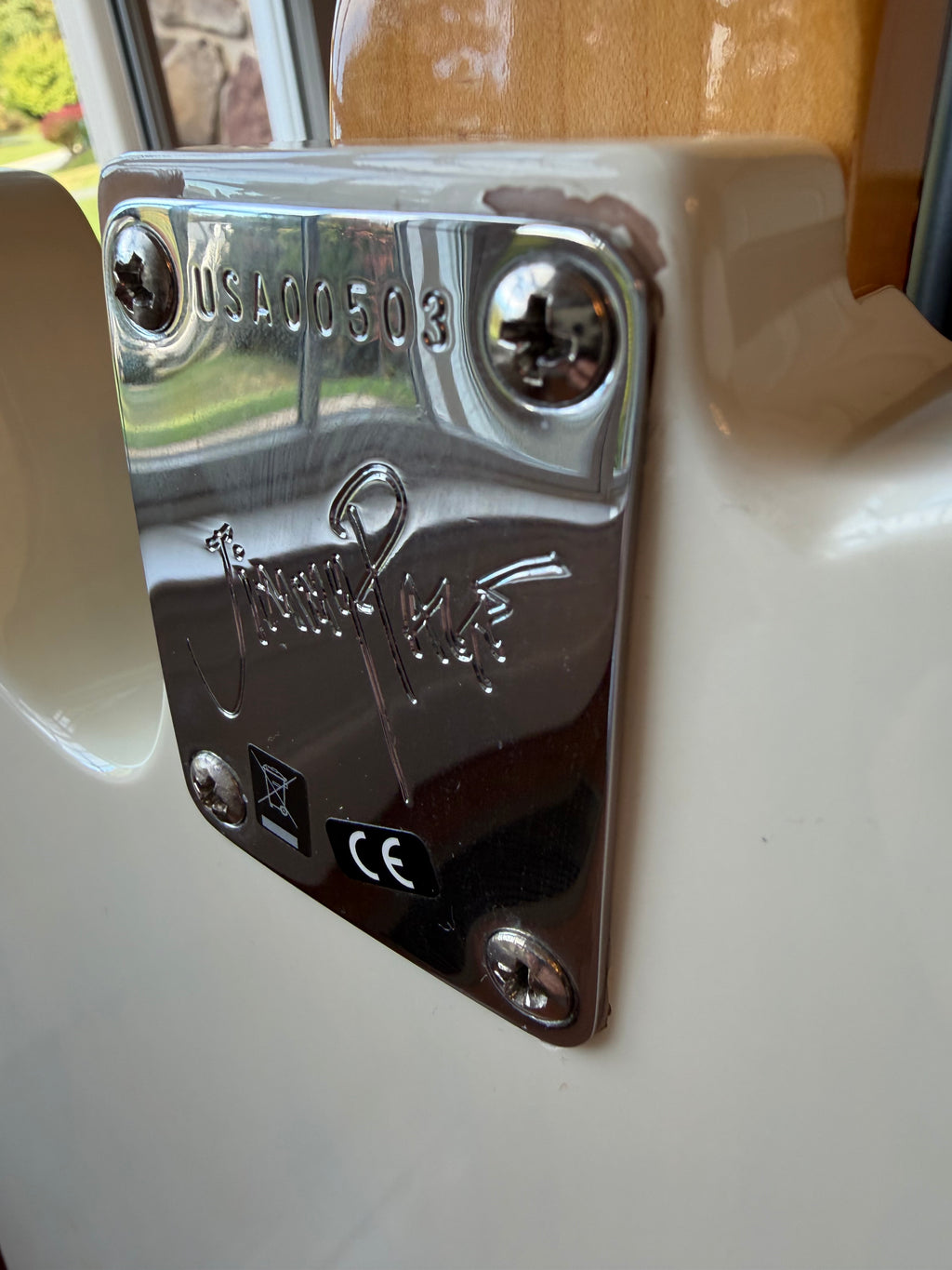 2019 Fender American Telecaster Jimmy Page Signature Mirror - White Blonde