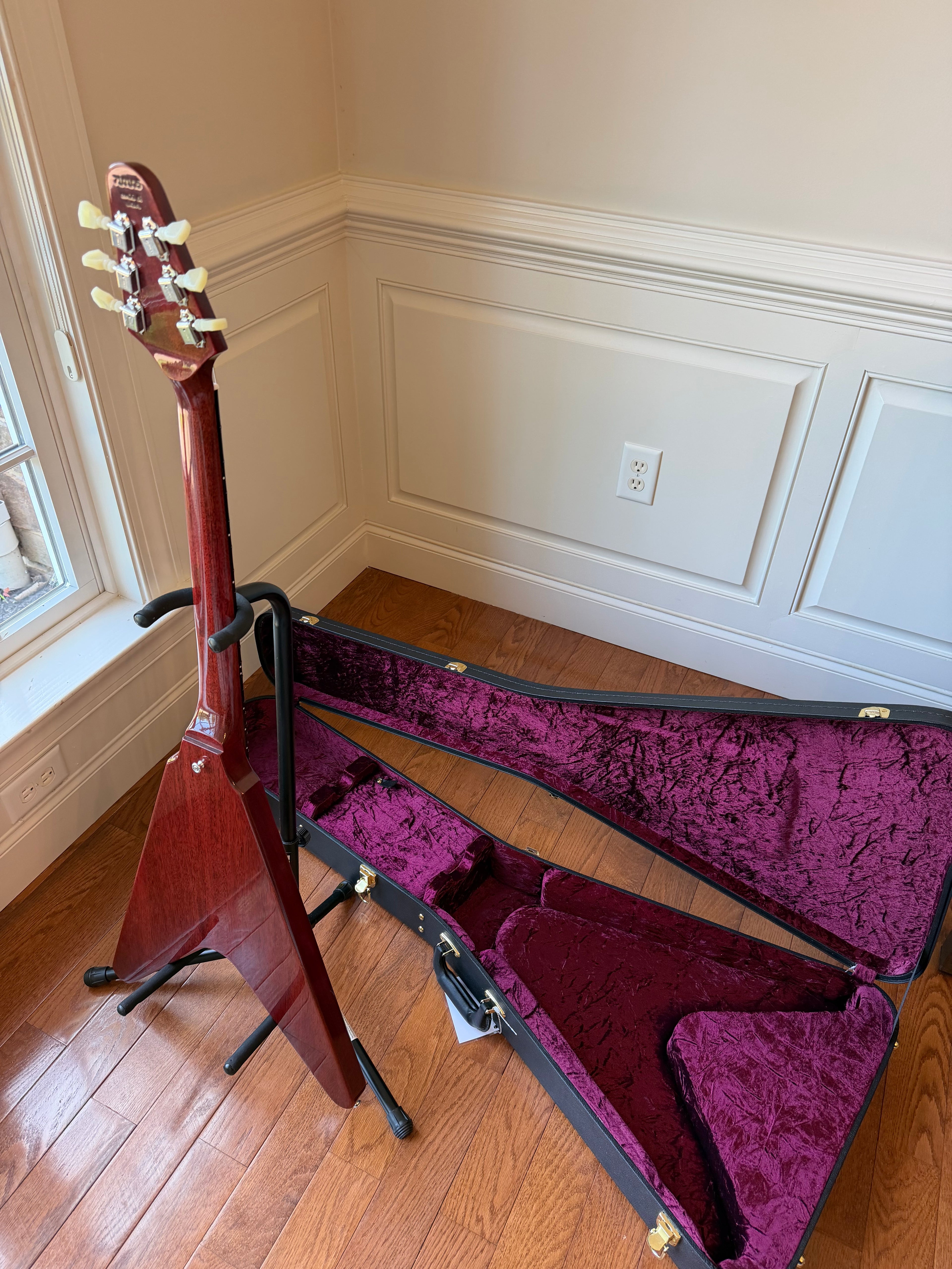 2026 Gibson Custom 1971 Flying V Medallion Reissue VOS - Cherry