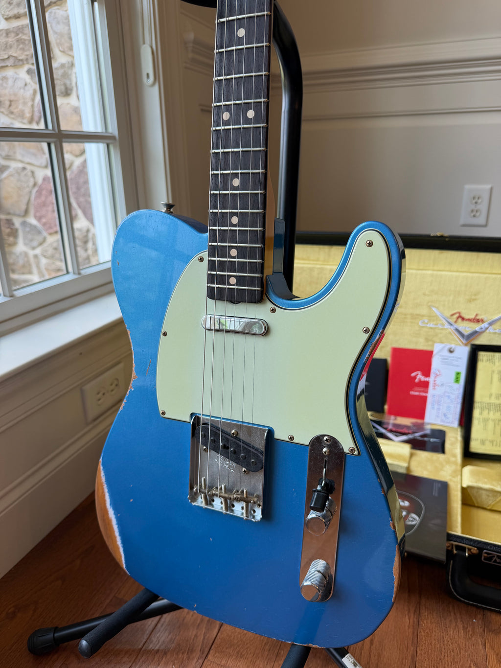 2025 Fender Custom Shop ‘63 Telecaster LR25 Relic - Aged Lake Placid Blue
