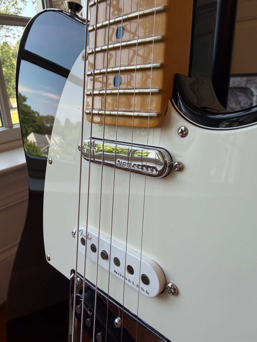 2025 Fender American Nashville Telecaster Mod Shop Maple - Black