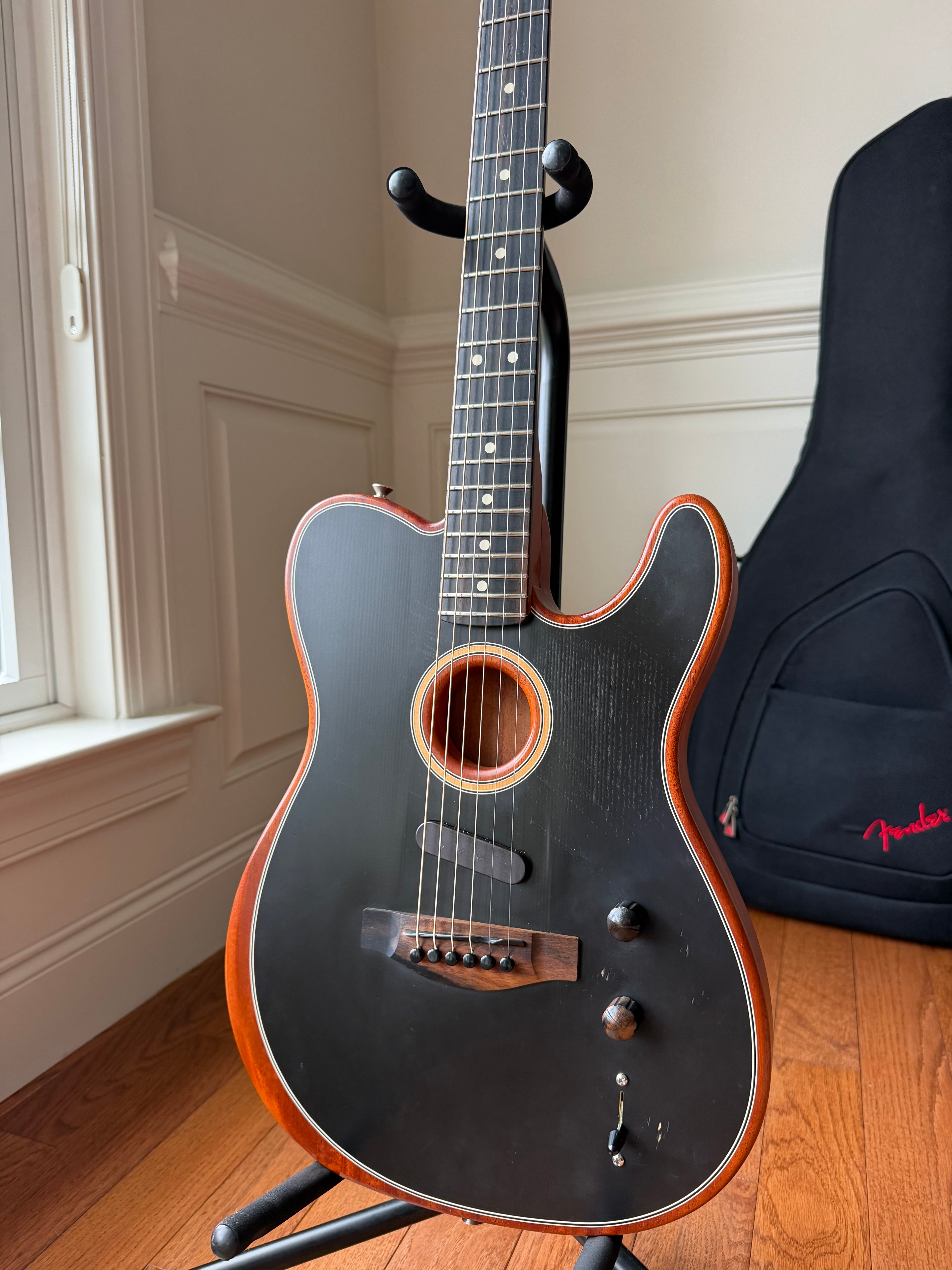 2019 Fender American Acoustasonic Telecaster - Black