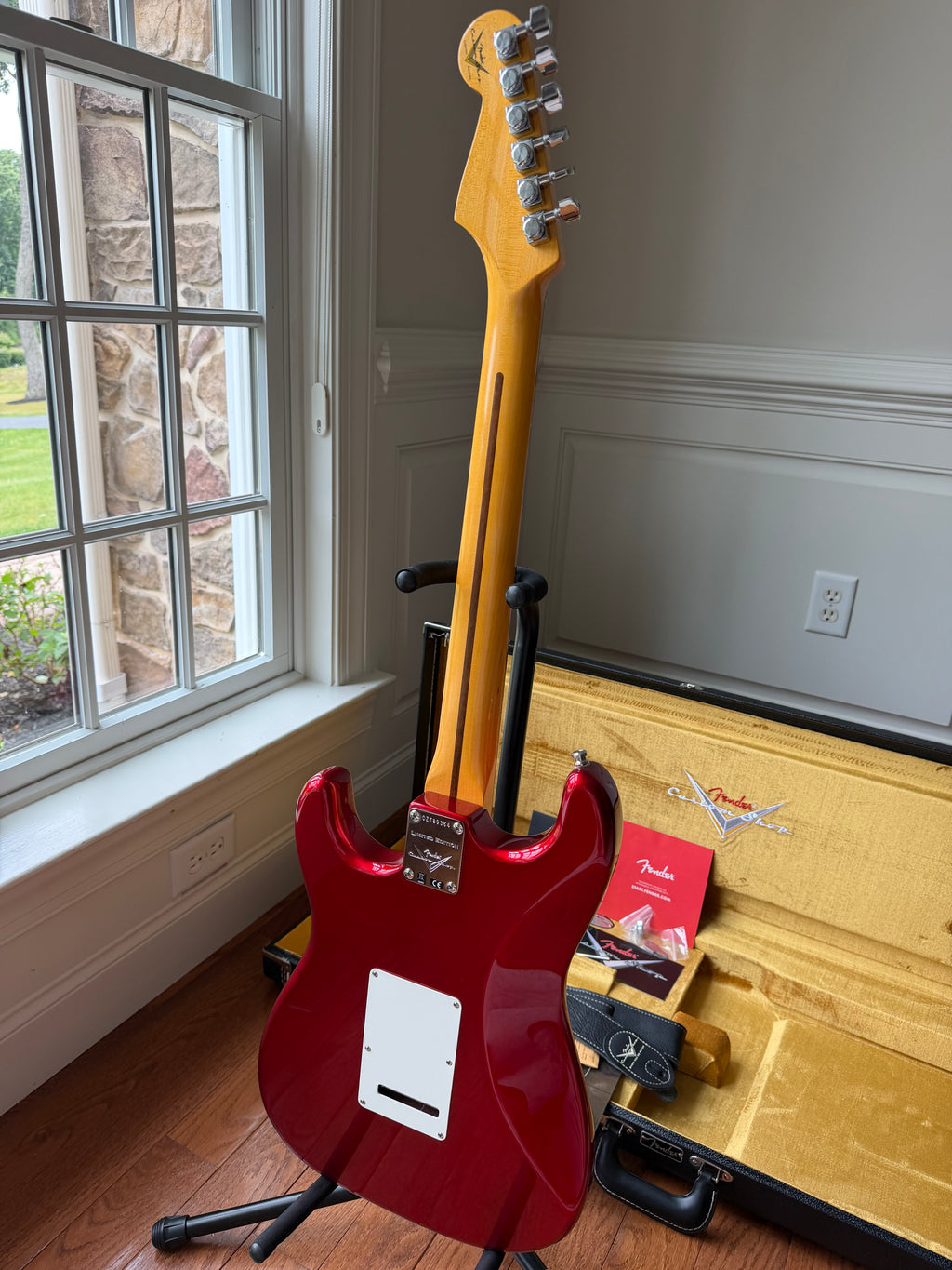 2025 Fender Custom Shop Stratocaster Custom Deluxe W25 Limited NOS - Candy Apple Red