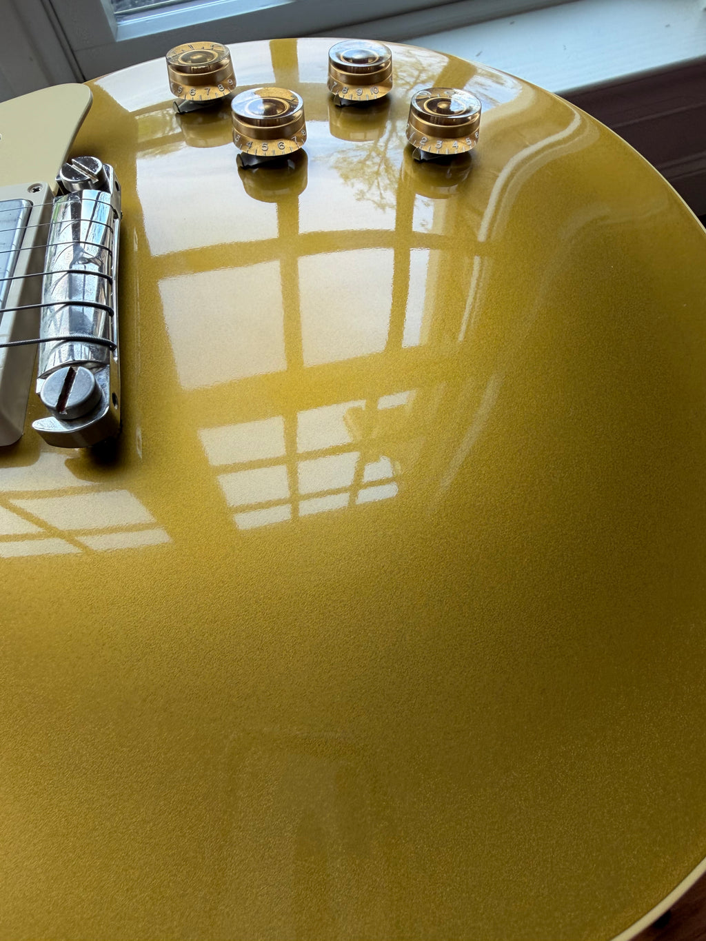 2022 Gibson Custom Shop M2M ‘54 Reissue R4 Les Paul Double Gold Stinger VOS - Gold Top