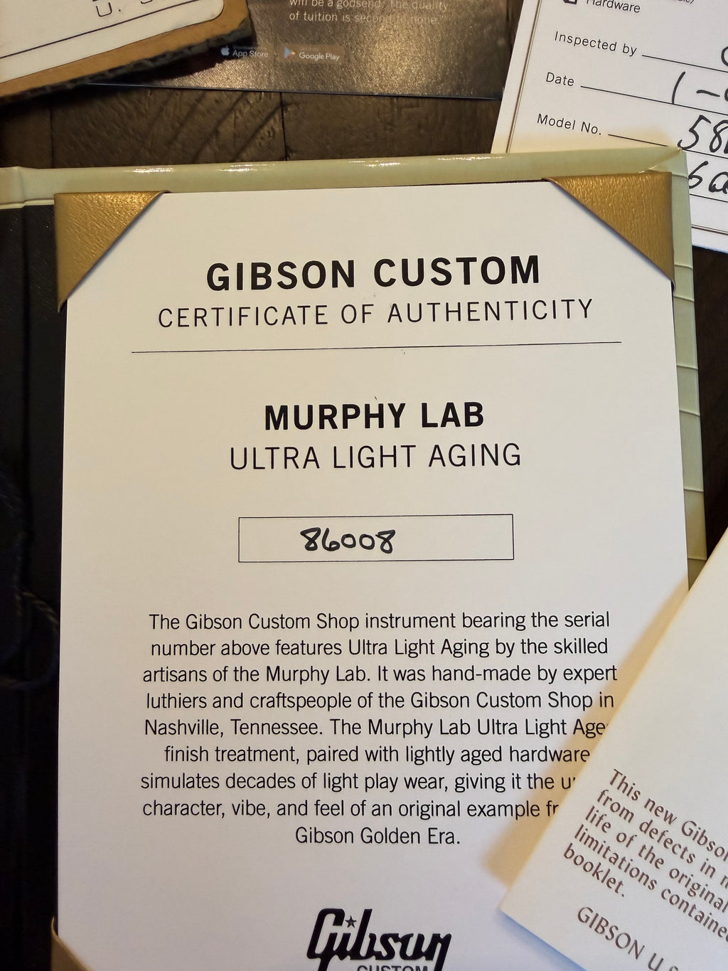 2026 Gibson Custom Shop Les Paul ‘58 Reissue R8 Chambered Murphy Lab Ultra Light Aged - Sweet Cherry Red