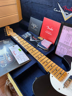 2025 Fender Custom Shop Telecaster Thinline W25-50S Journeyman - Aged Black - Image 20