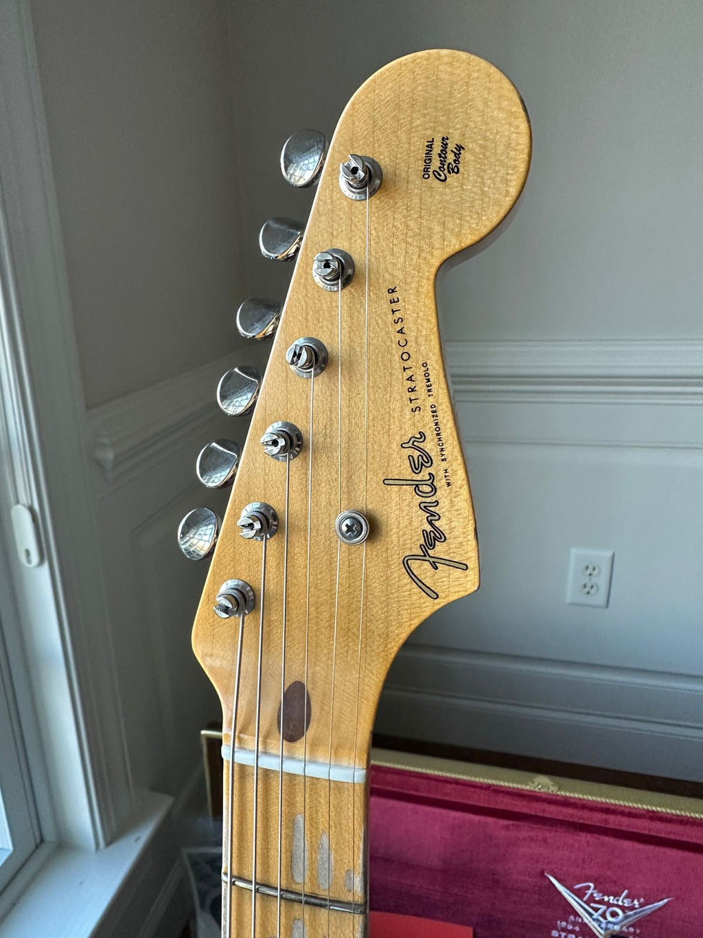 2025 Fender Custom Shop '54 Stratocaster B4 Fat LTD Relic 70th Anniversary - Super Faded Aged Surf Green