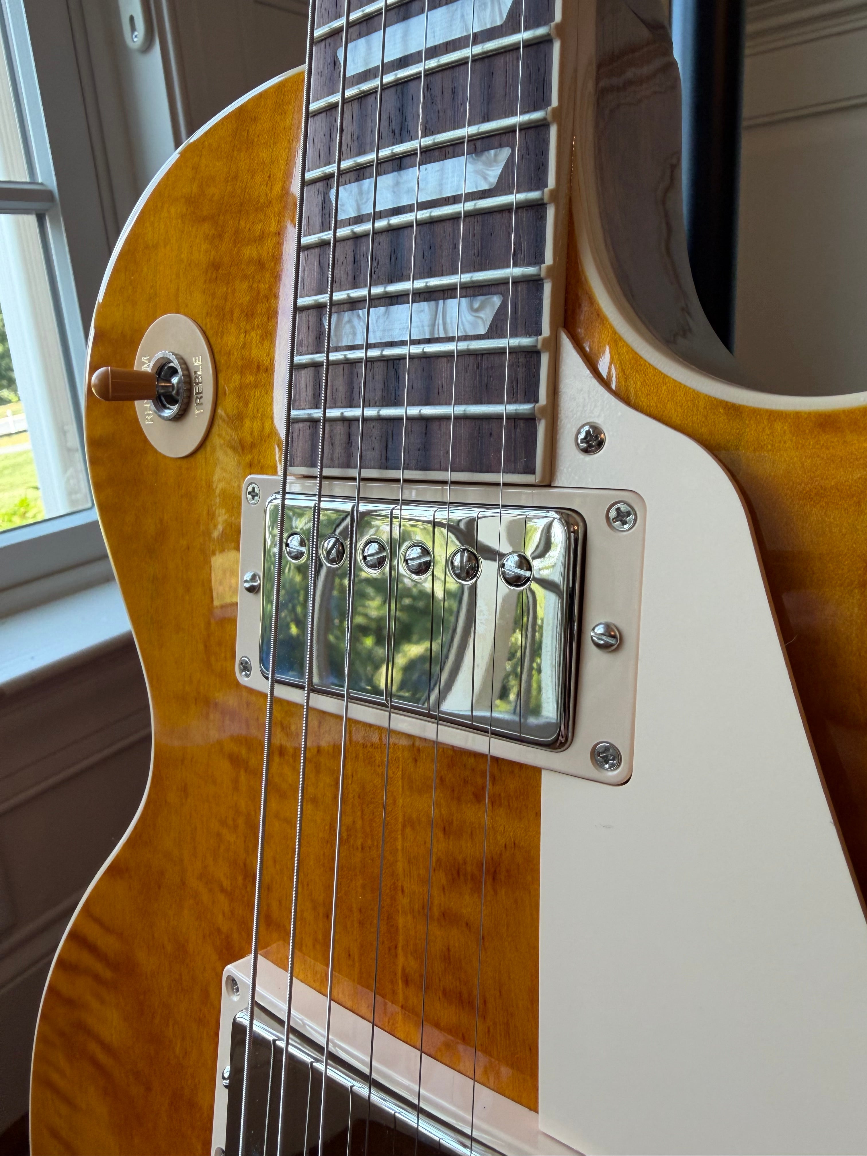 2026 Gibson Les Paul Standard 60s Figured Top - Honey Amber