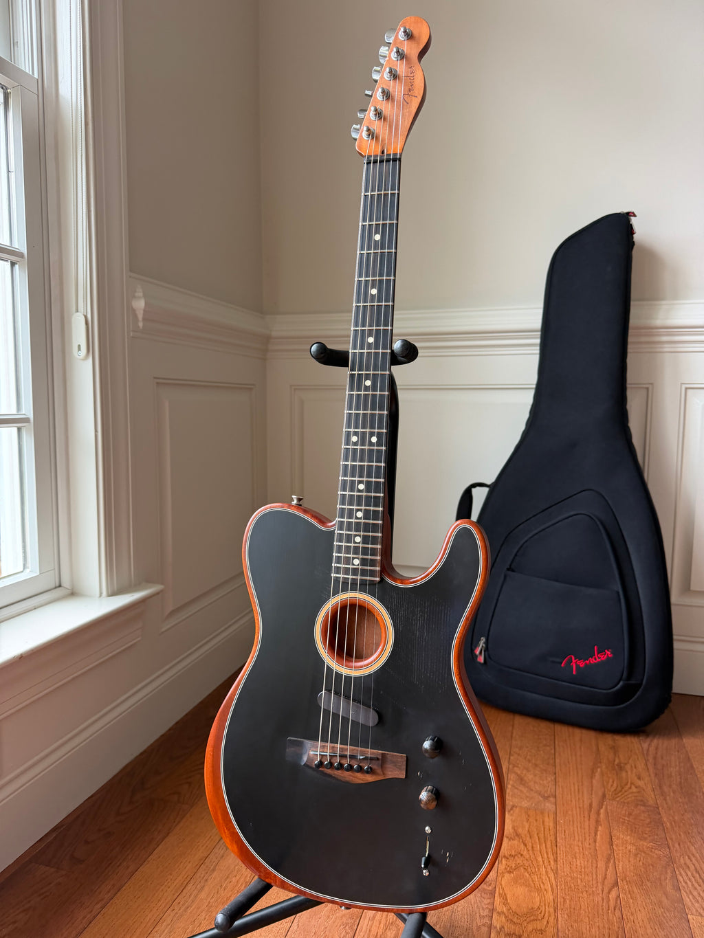 2019 Fender American Acoustasonic Telecaster - Black