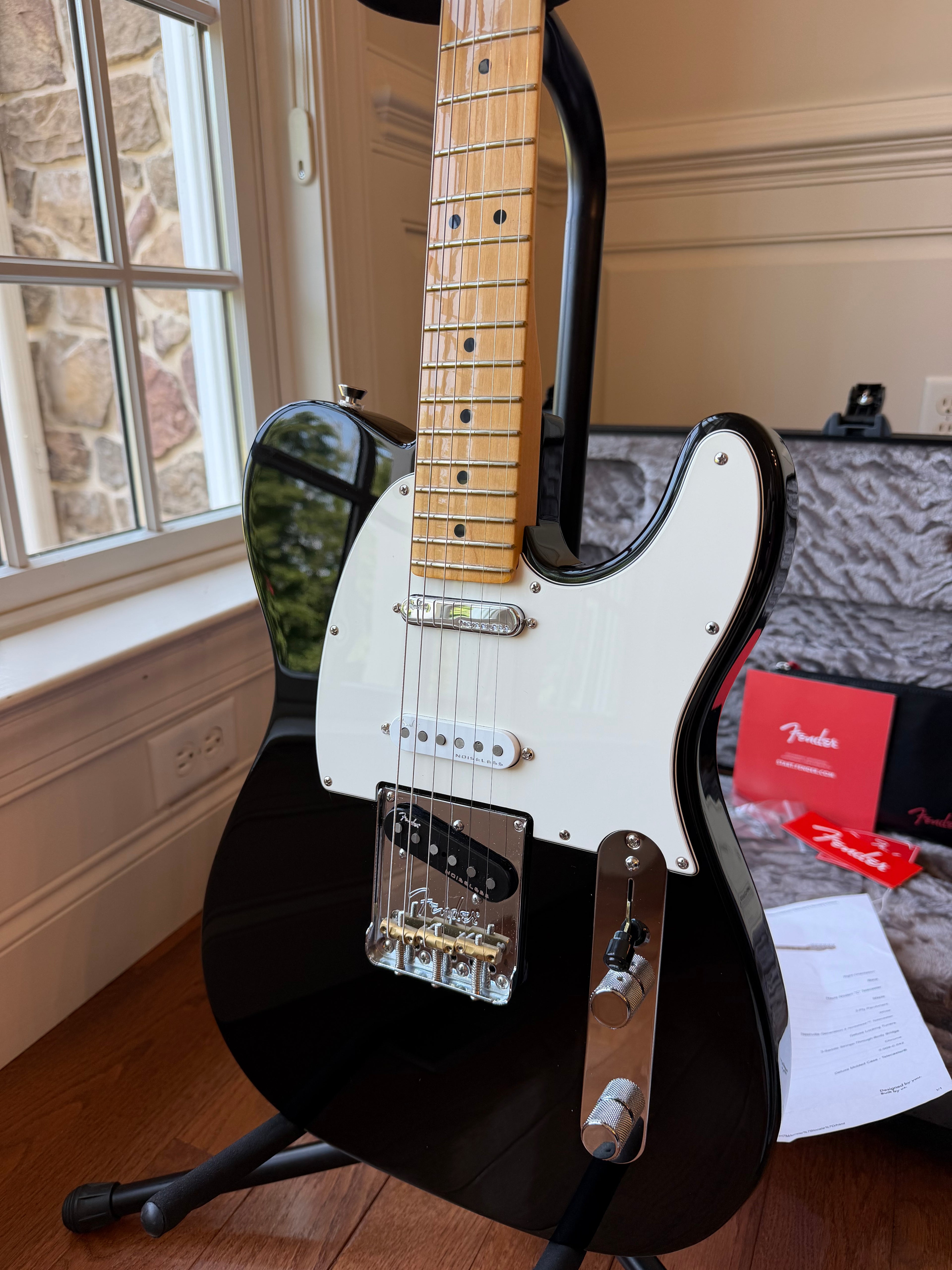 2025 Fender American Nashville Telecaster Mod Shop Maple - Black