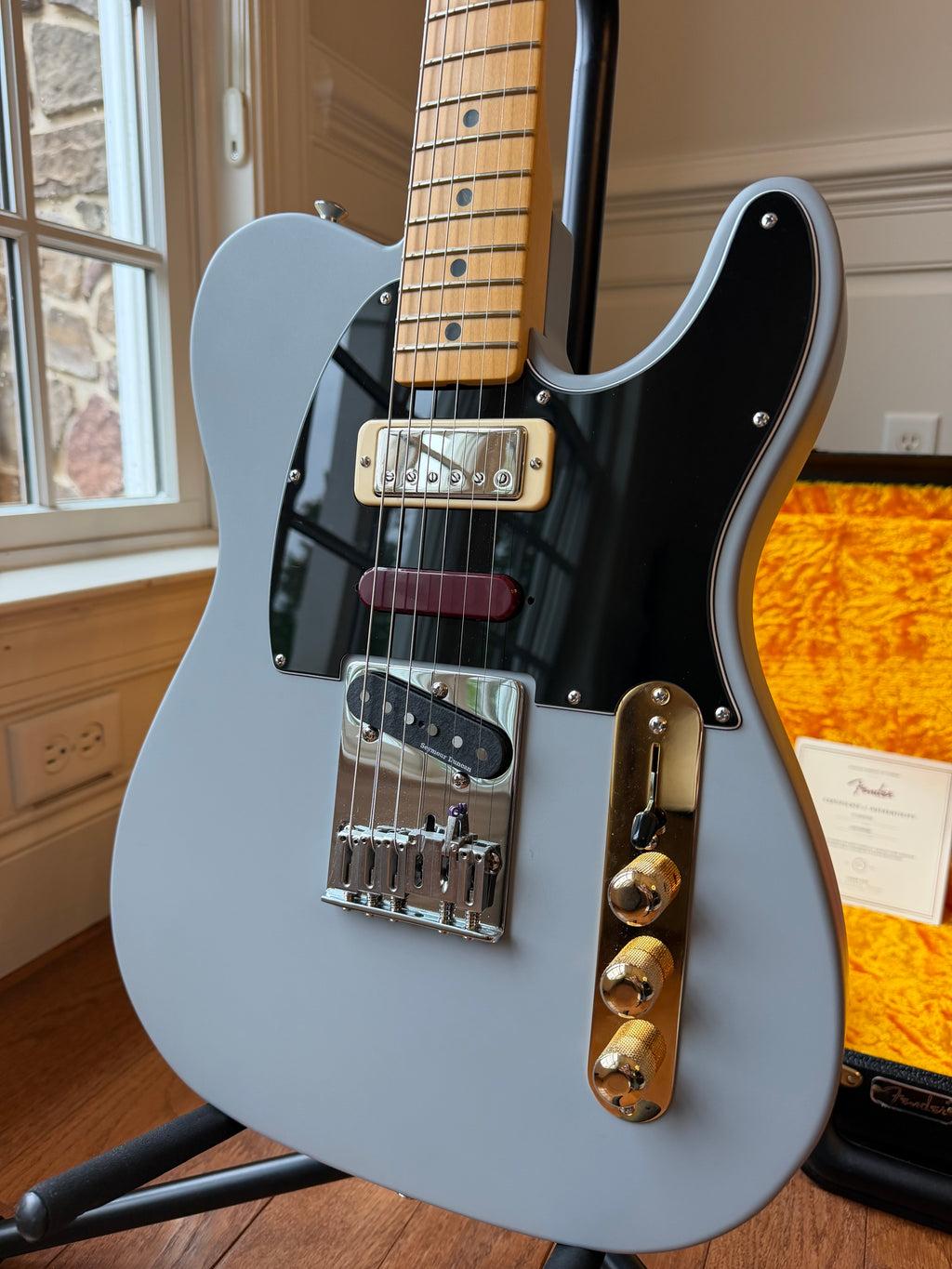 2021 Fender American Telecaster Brent Mason Signature B-Bender - Primer Gray