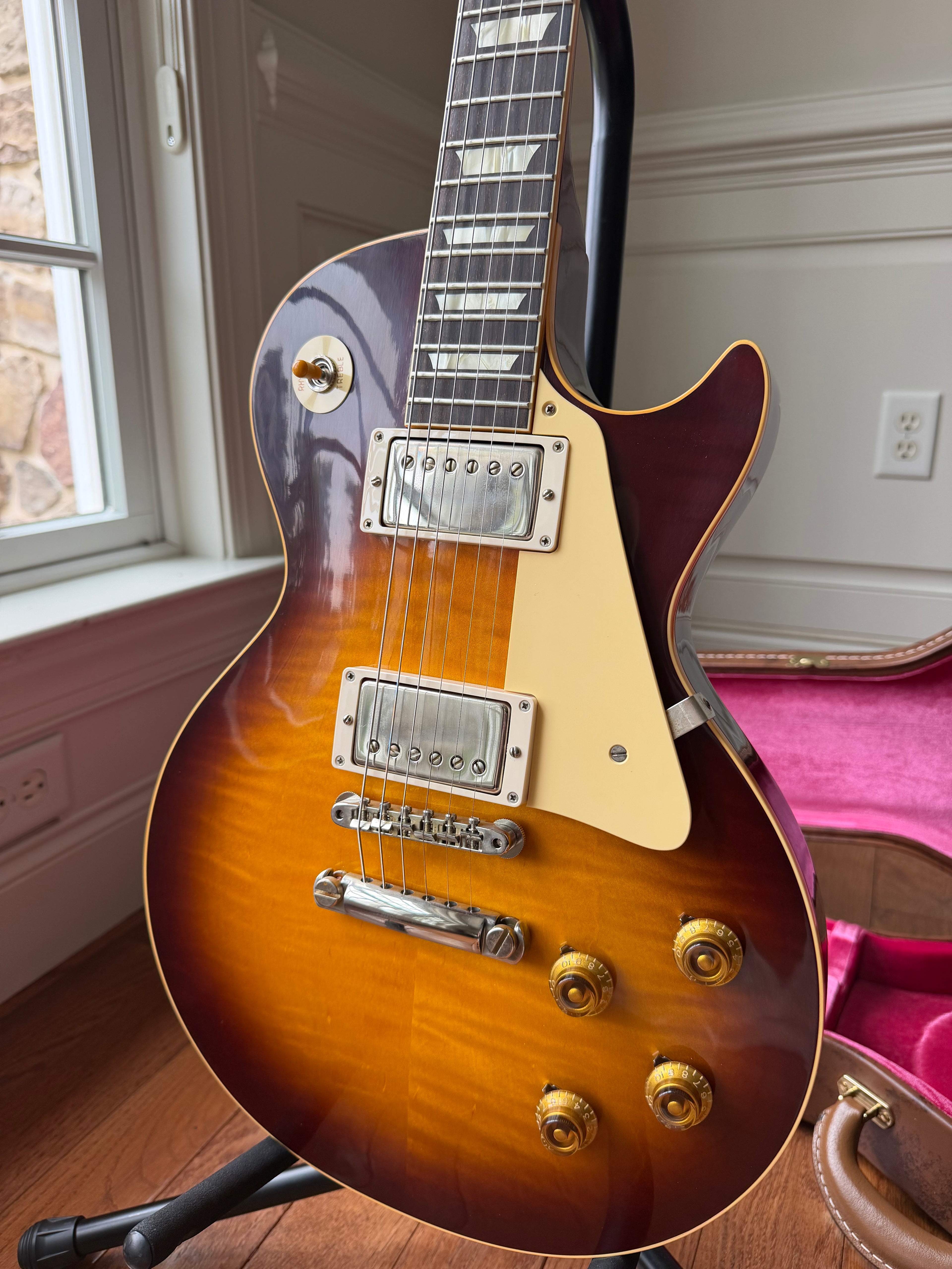 2026 Gibson Custom Shop Les Paul Standard 8.1 lbs ‘59 Reissue R9 VOS - Iced Tea Burst