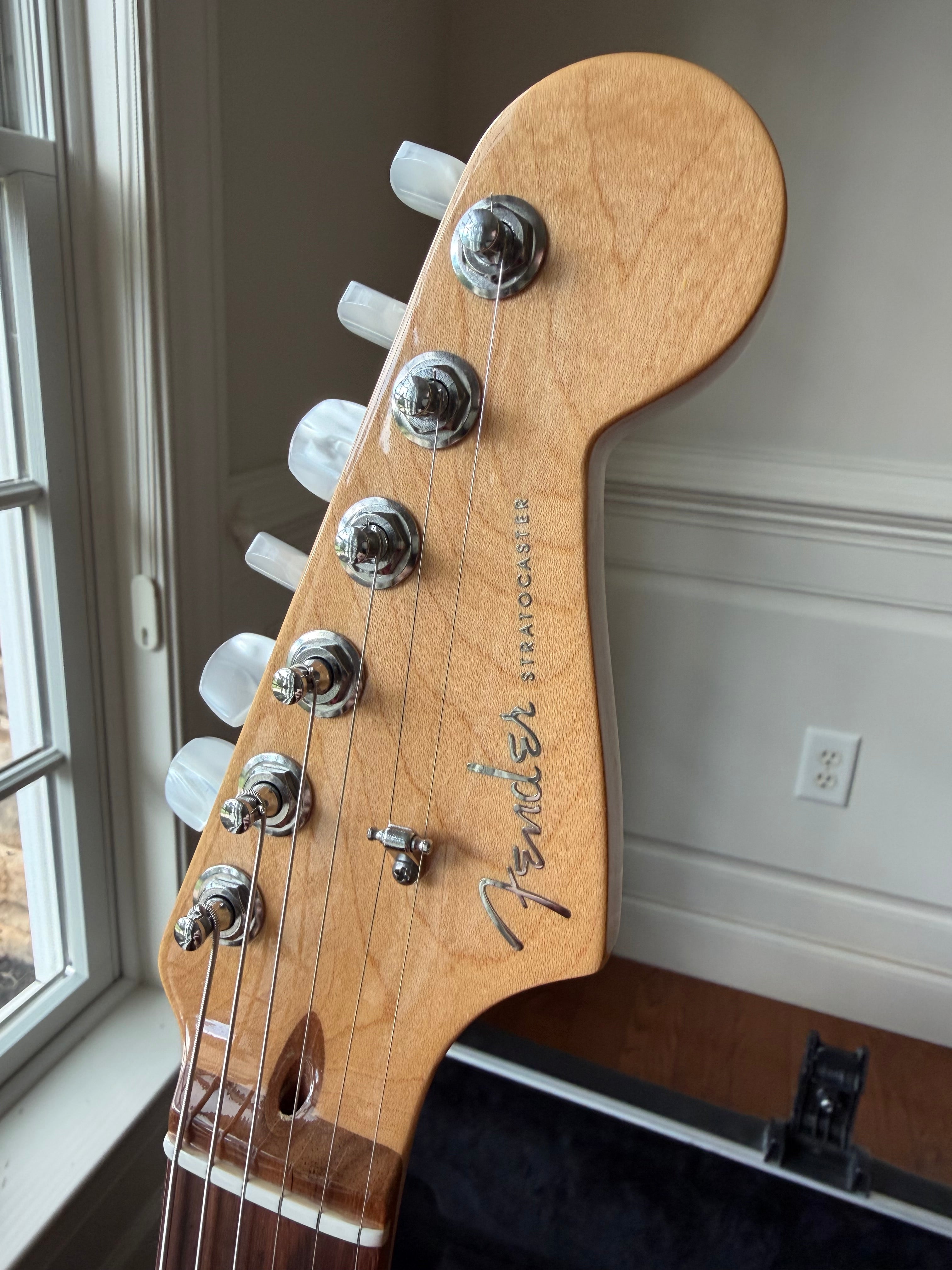 2011 Fender American Deluxe Stratocaster - Fiesta Red