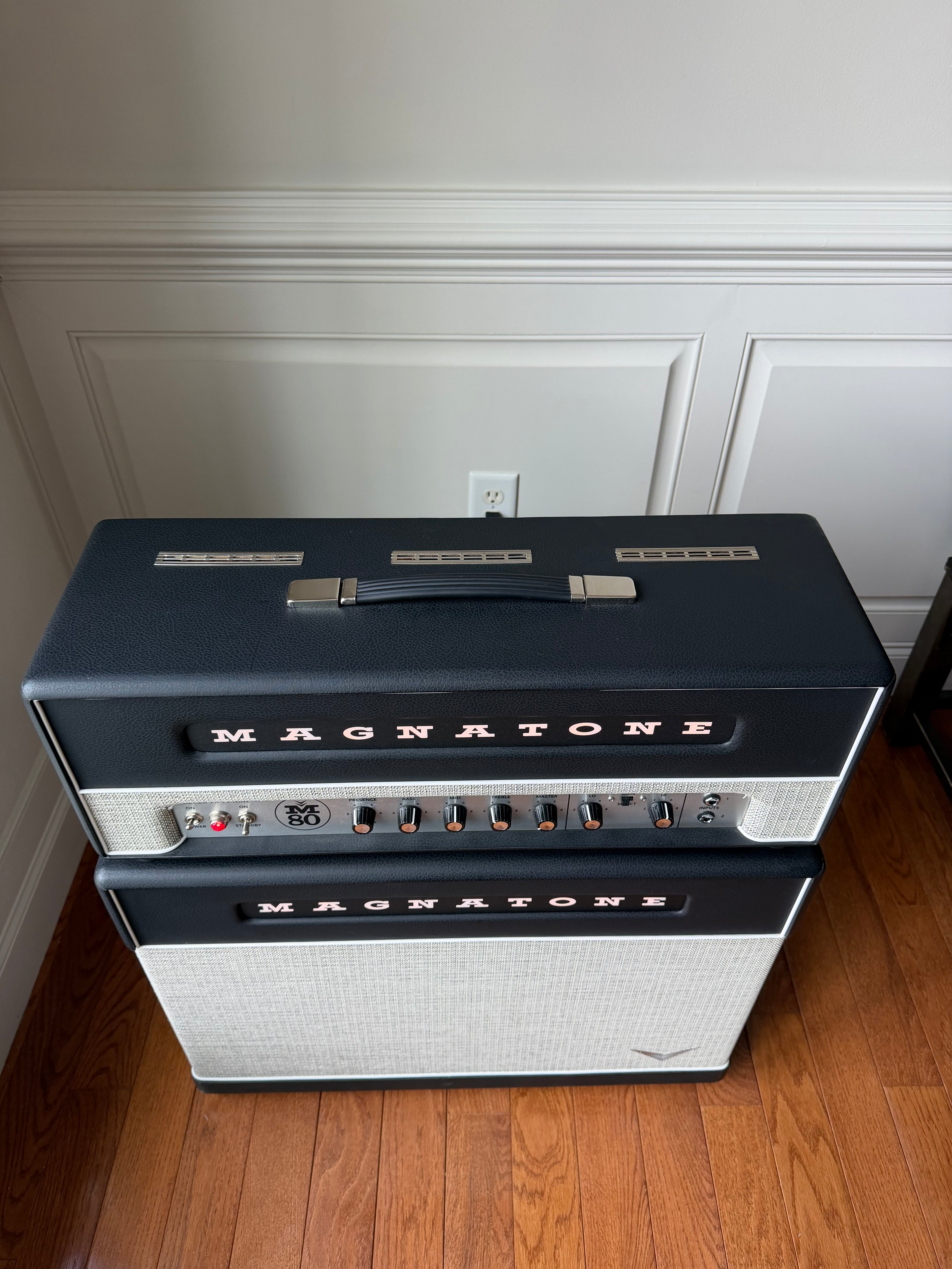 2025 Magnatone Super Fifty-Nine M80 Guitar Amp Head and Cab Stack - Image 8