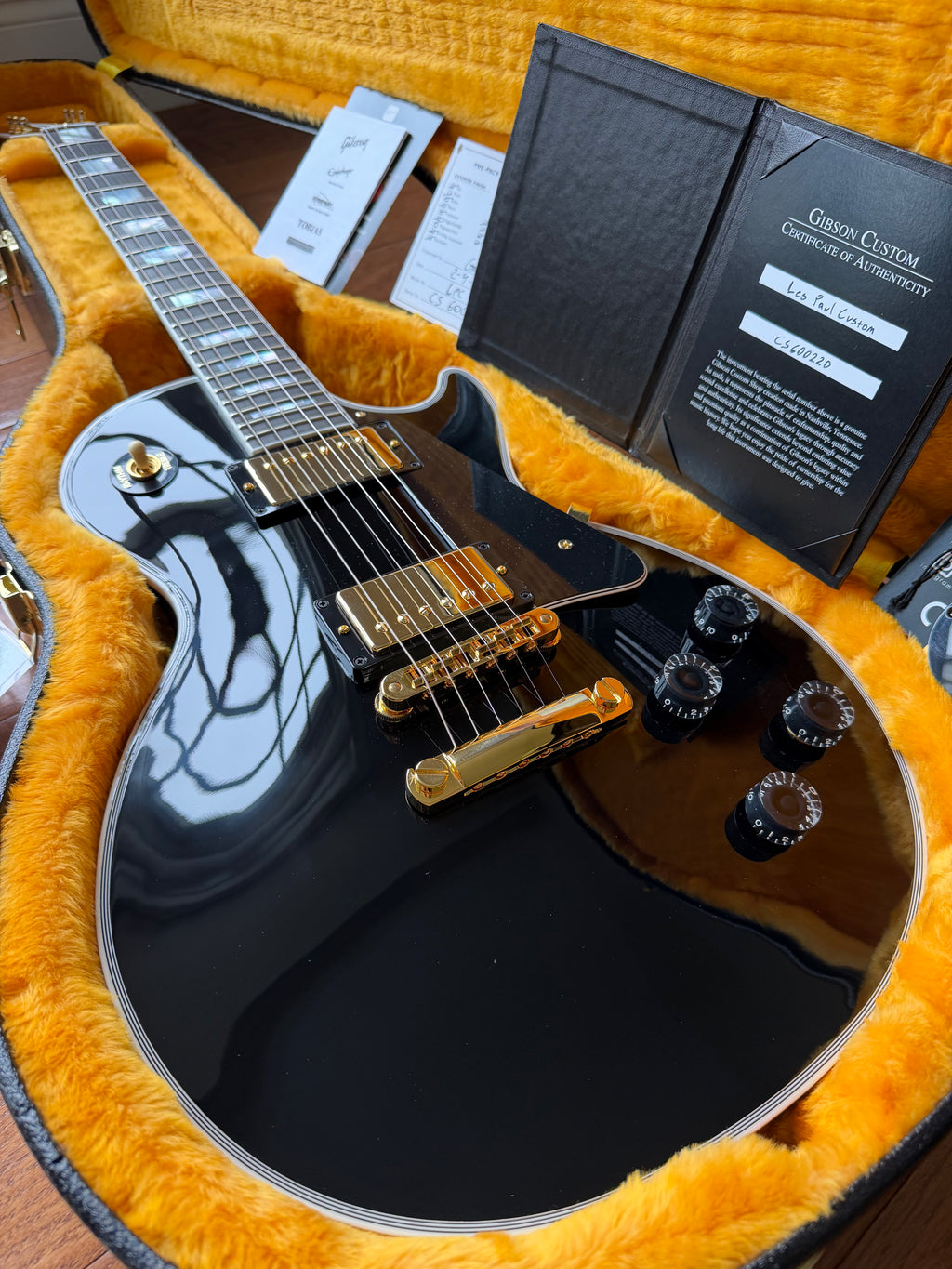 2026 Gibson Custom Shop Les Paul Custom - Ebony Black