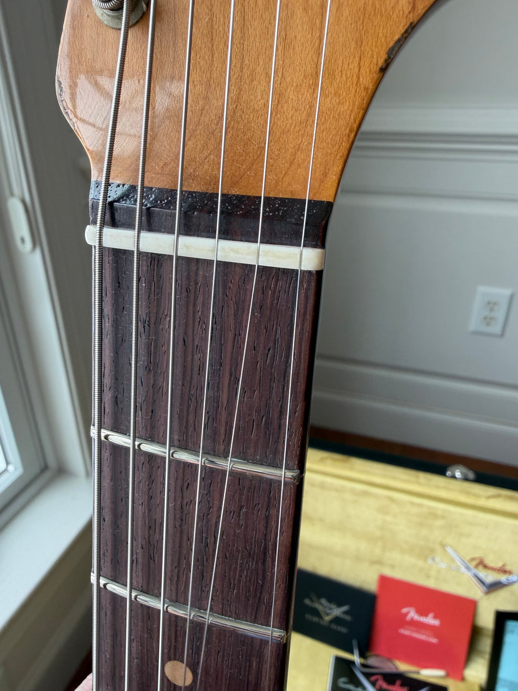 2026 Fender Custom Shop '64 Stratocaster L-Series Heavy Relic - Aged Sherwood Metallic Green - Image 7