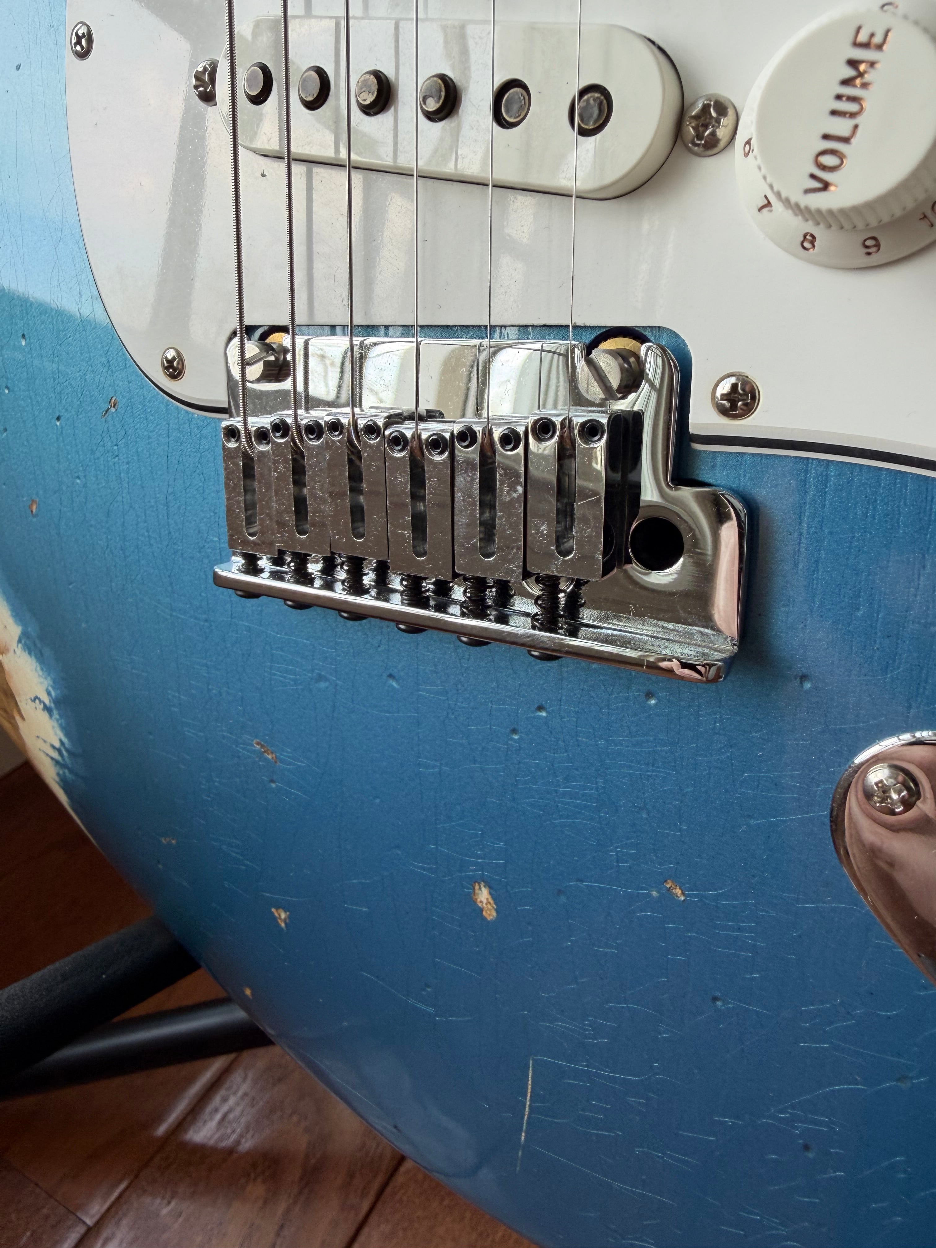 2025 Fender Custom Shop Stratocaster Custom Deluxe SR25 Matching Headstock Heavy Relic - Aged Lake Placid Blue