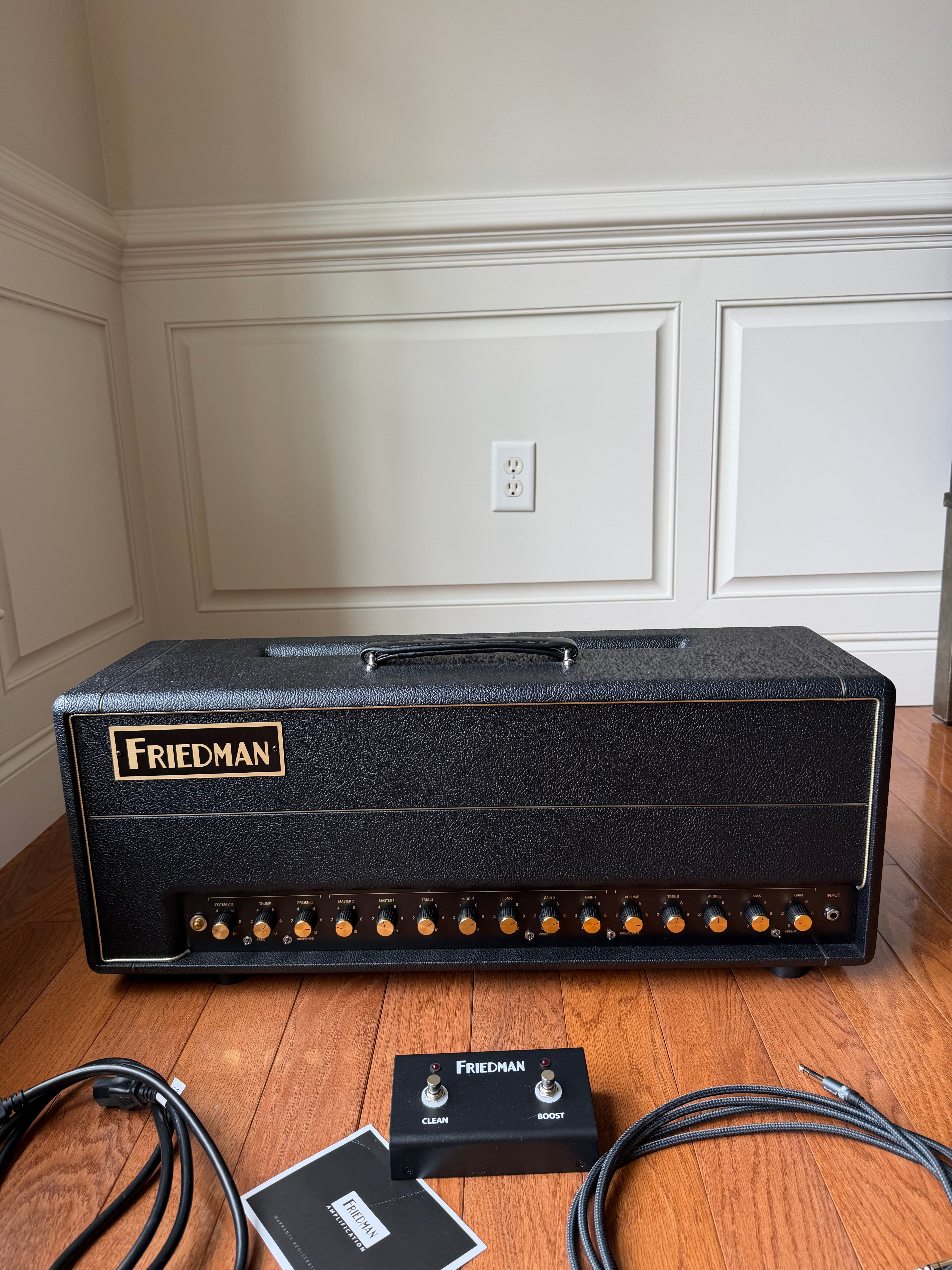 Friedman BE-100 Deluxe 3-Channel 100-Watt Guitar Amp Head