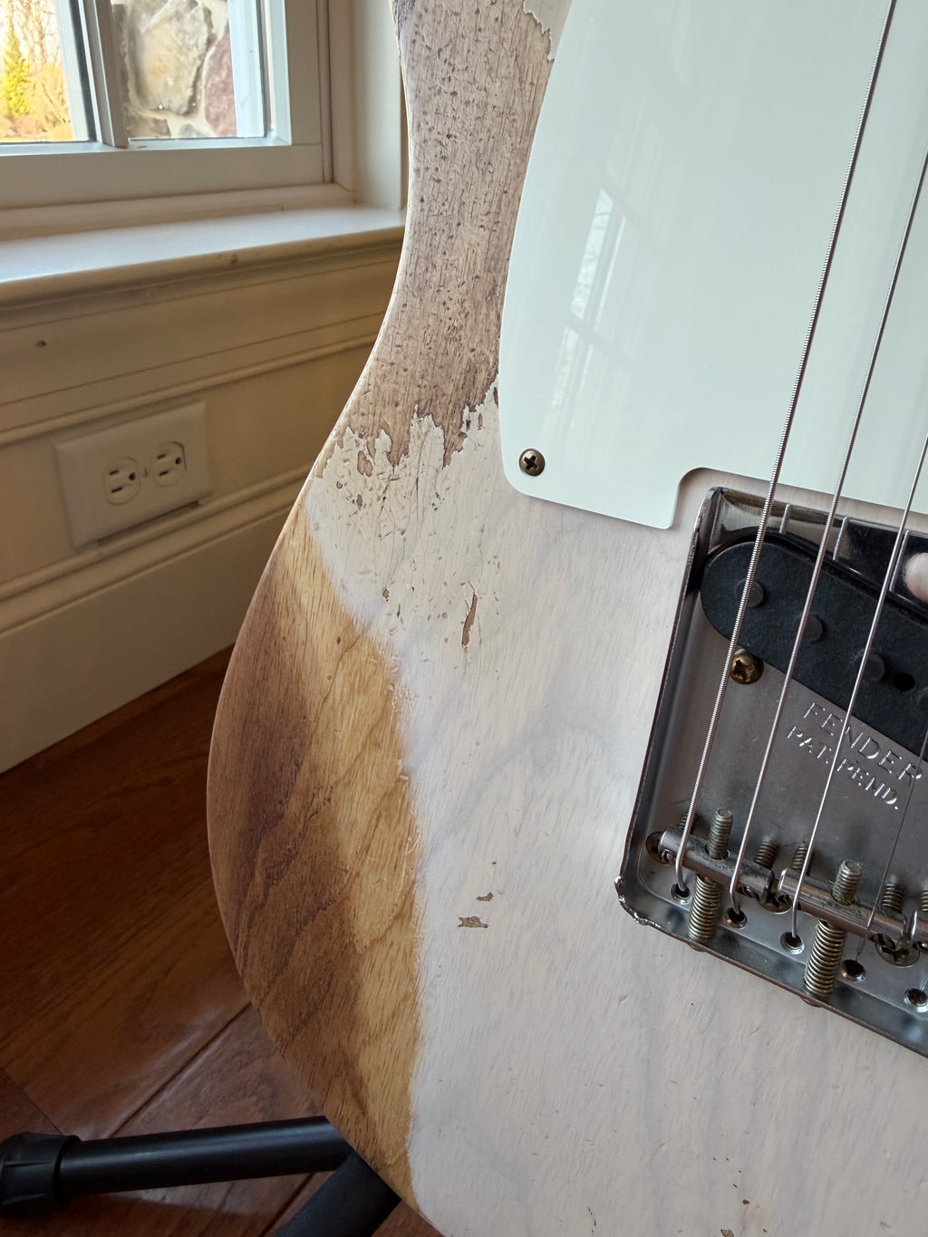 2025 Fender Custom Shop '57 Telecaster Super Heavy Relic LR25 Limited Edition - Aged Dirty White Blonde - Image 6