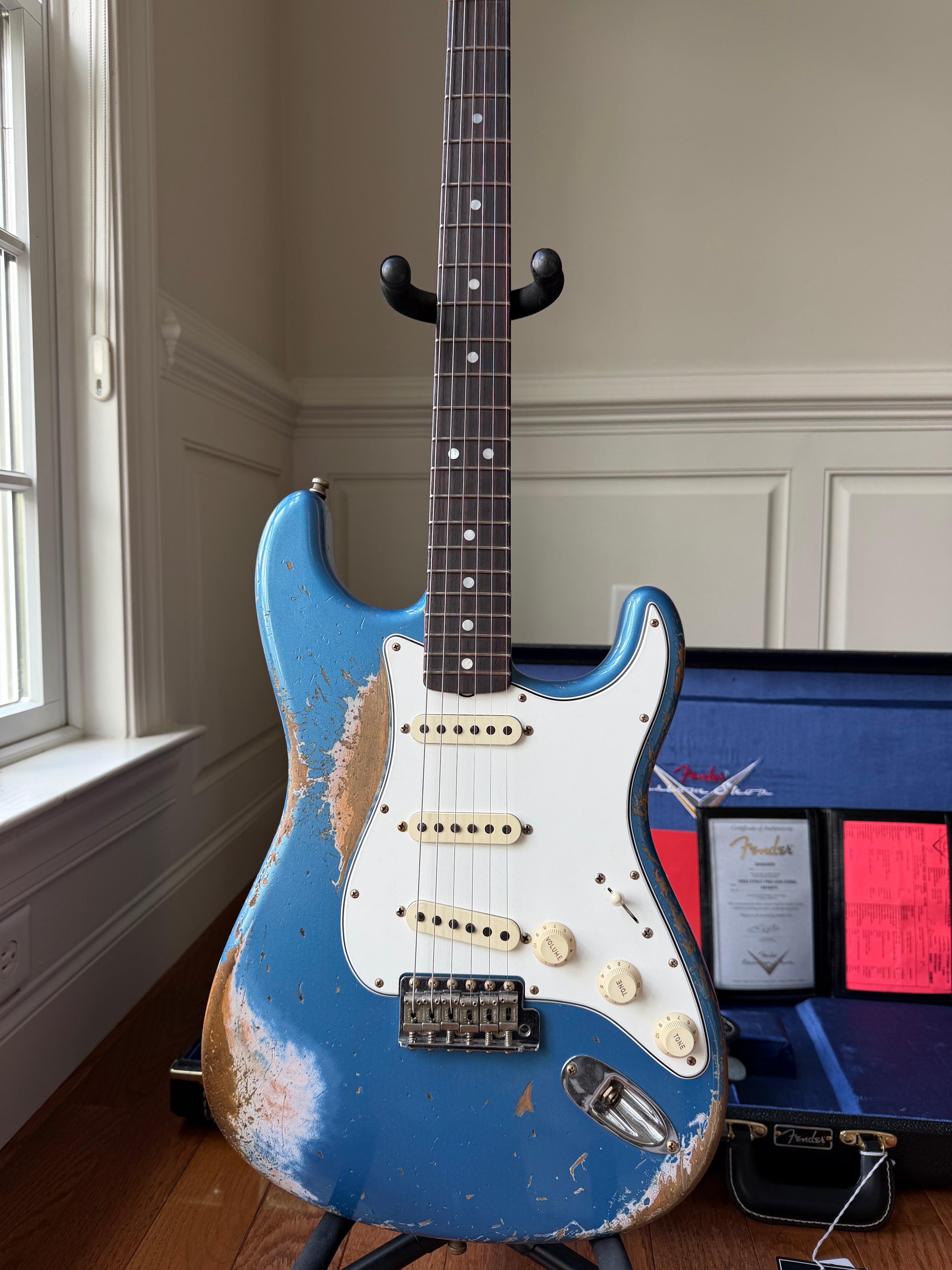 2025 Fender Custom Shop Stratocaster Pro SR25 Super Heavy Relic - Aged Lake Placid Blue
