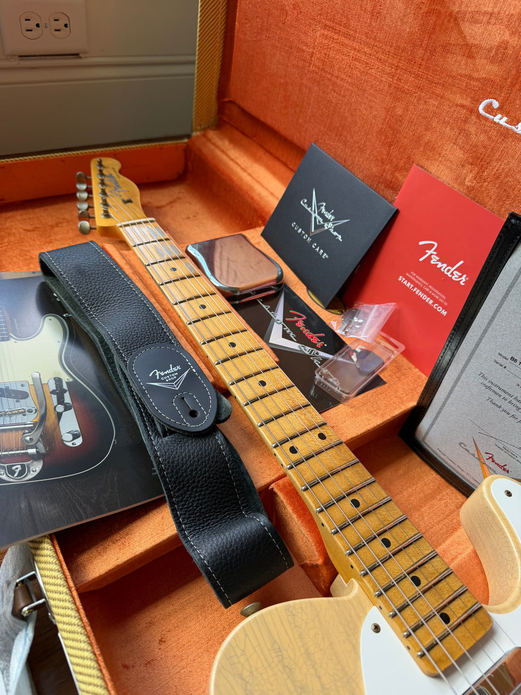 2026 Fender Custom Shop ‘58 Telecaster B6 Top Loader Journeyman - Super Aged Dirty White Blonde