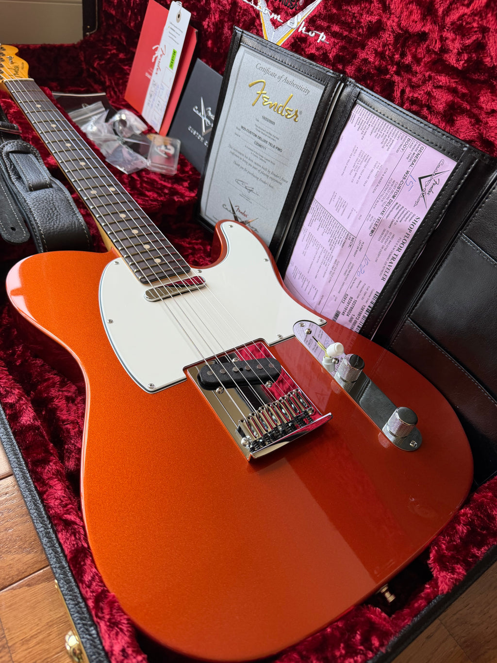 2025 Fender Custom Shop Telecaster W25 Custom Deluxe NOS Limited Edition - Fire Mist Orange - Image 1
