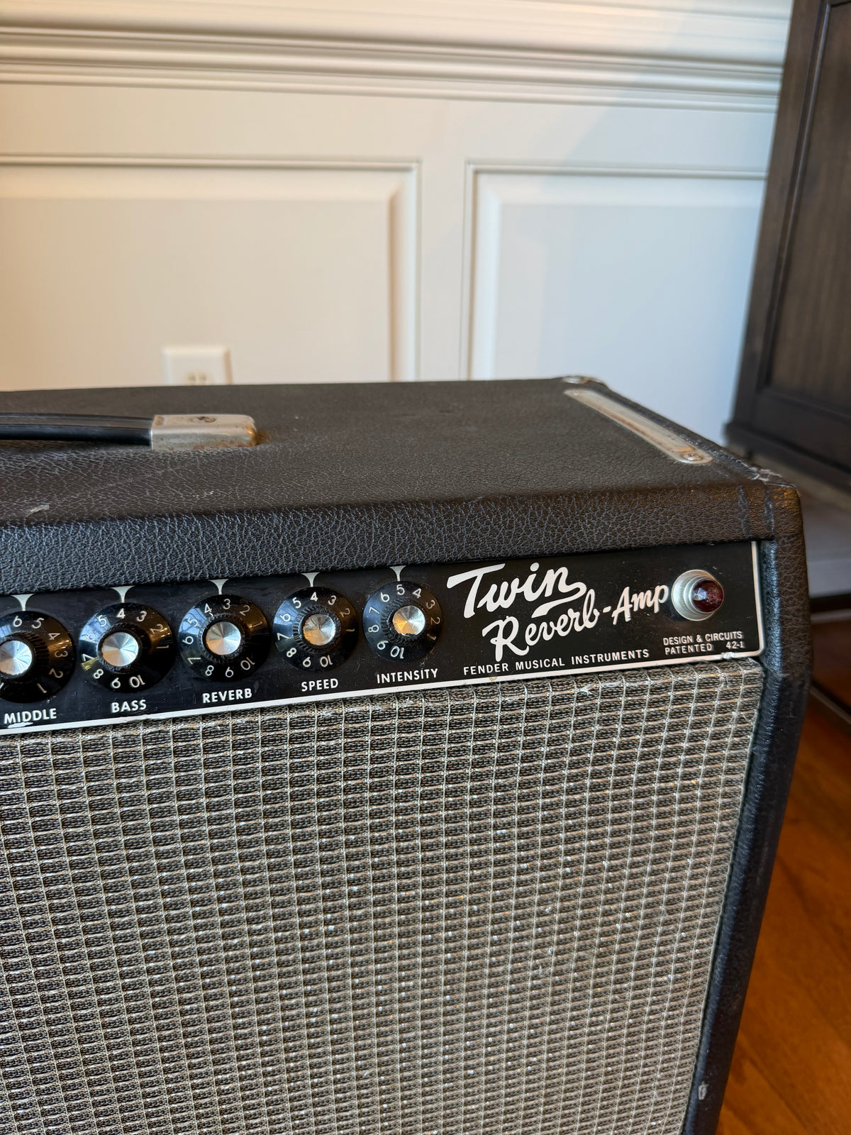 1965 Fender Twin Reverb Blackface Guitar Amp Combo