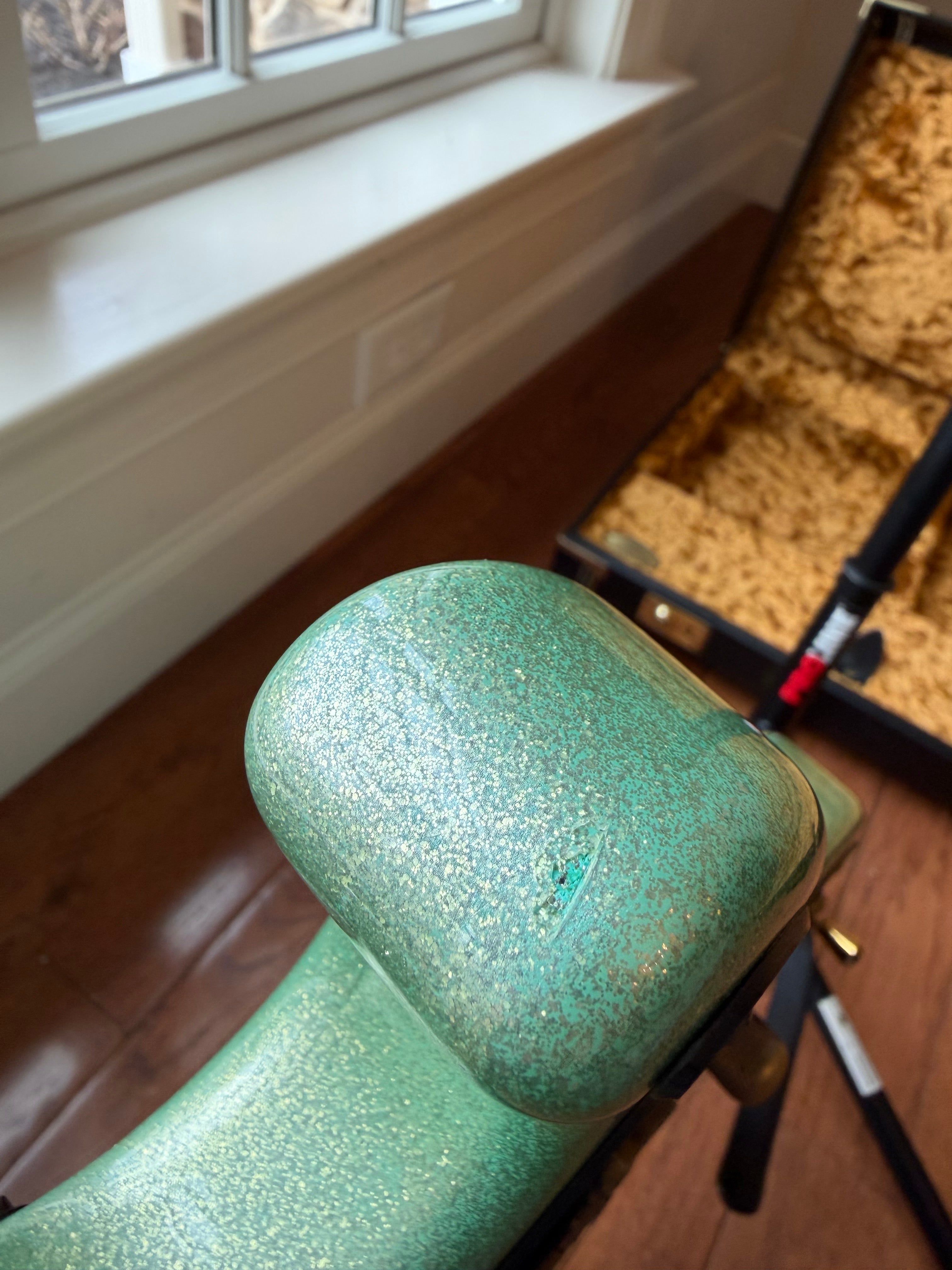 2015 Charvel Custom Shop So Cal - Seafoam Sparkle Nitro Platinum Pink Overspray