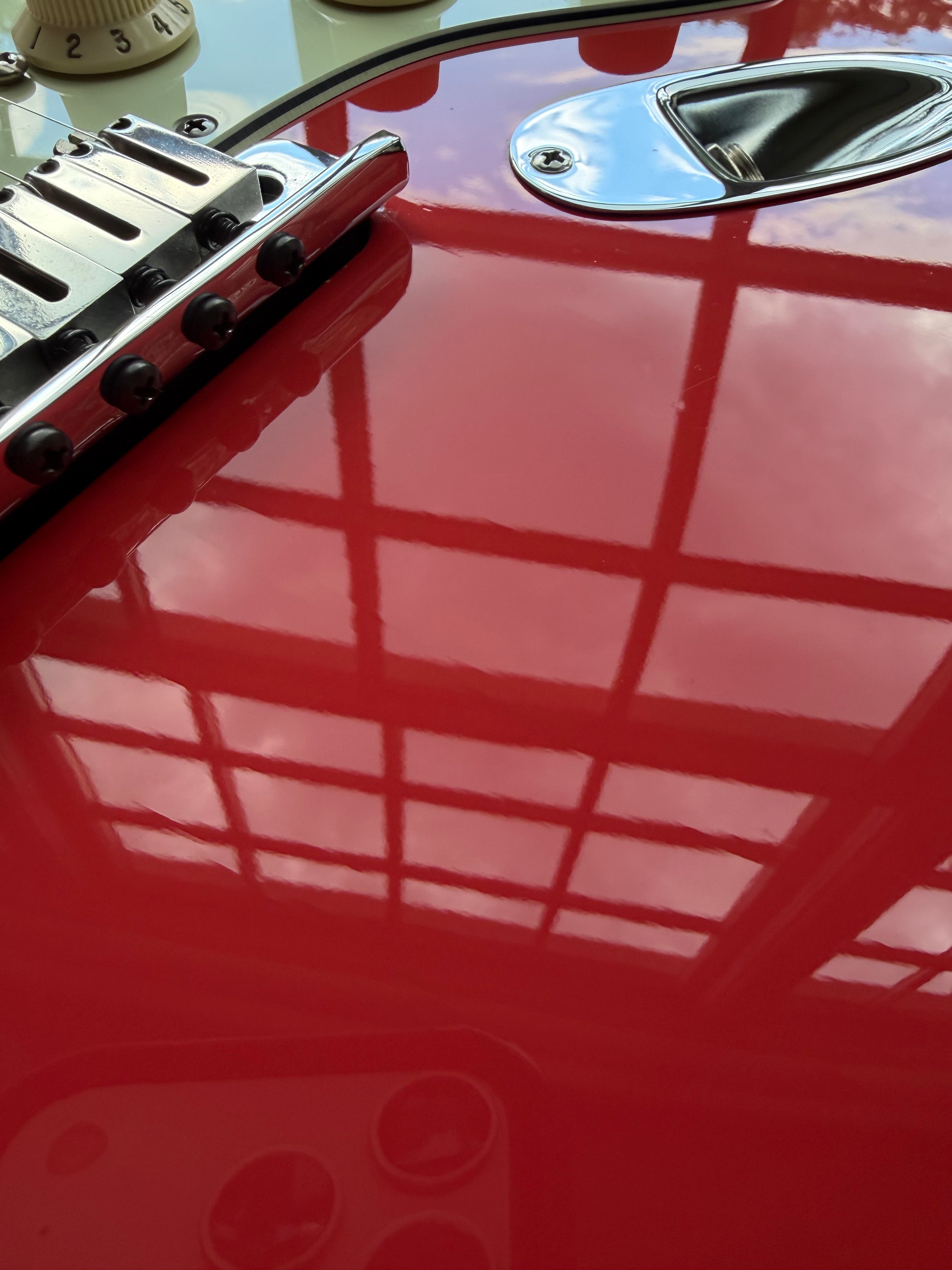 2011 Fender American Deluxe Stratocaster - Fiesta Red